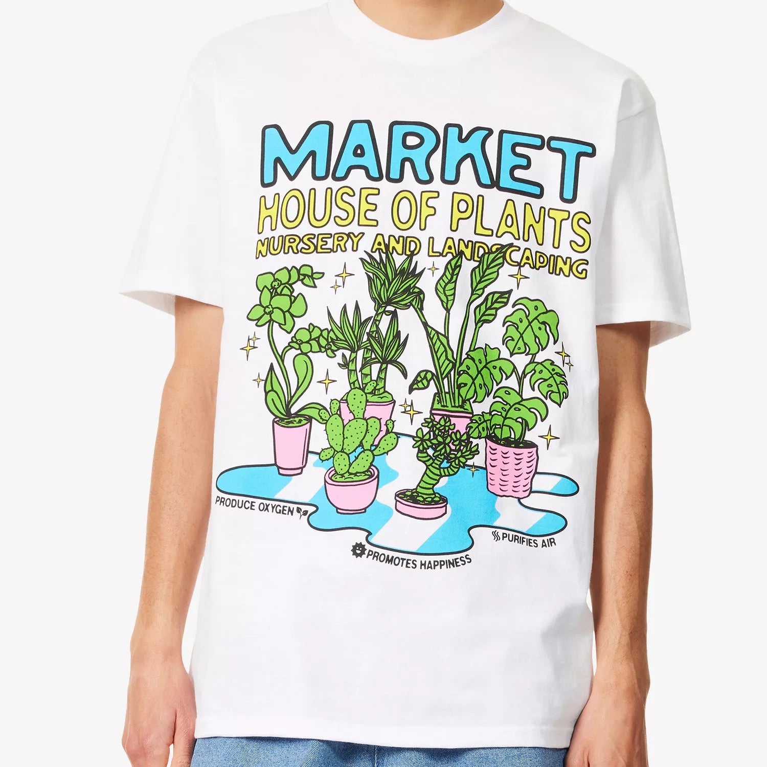 MARKET X LONDON FLOWER MARKET HOUSE PLANTS T-SHIRT