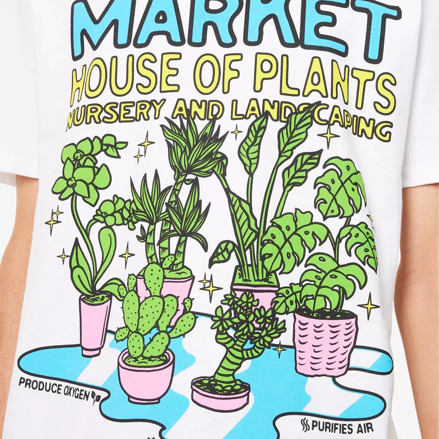 MARKET X LONDON FLOWER MARKET HOUSE PLANTS T-SHIRT