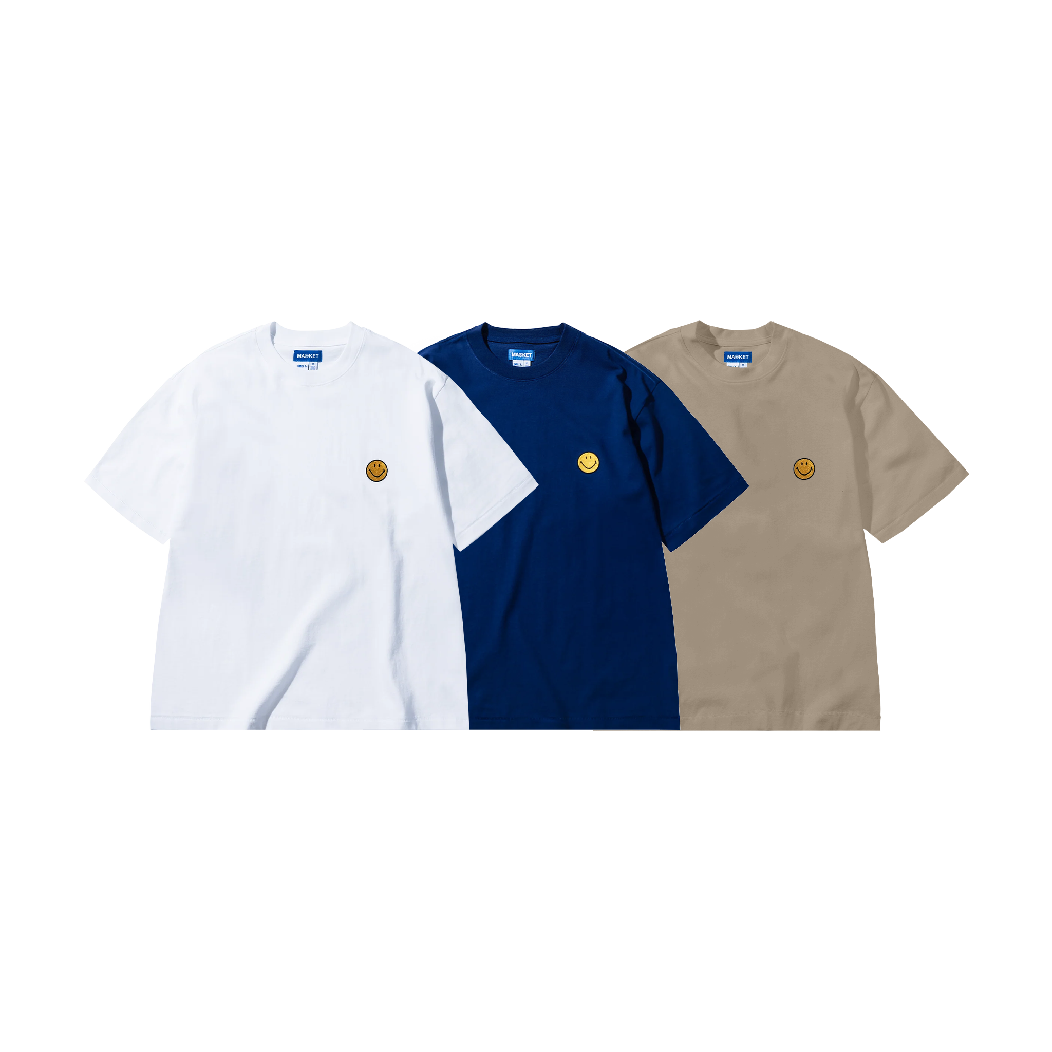 SMILEY BADGE T-SHIRT 3-PACK