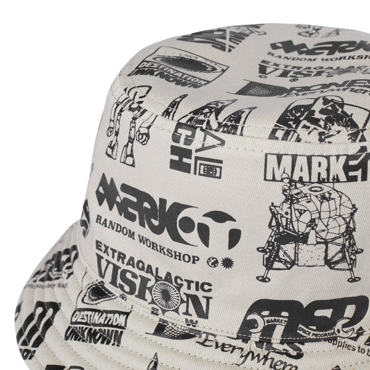 MARKET clothing brand DESTINATION UNKNOWN BUCKET HAT. Find more graphic tees, hats, beanies, hoodies at MarketStudios.com. Formally Chinatown Market. 