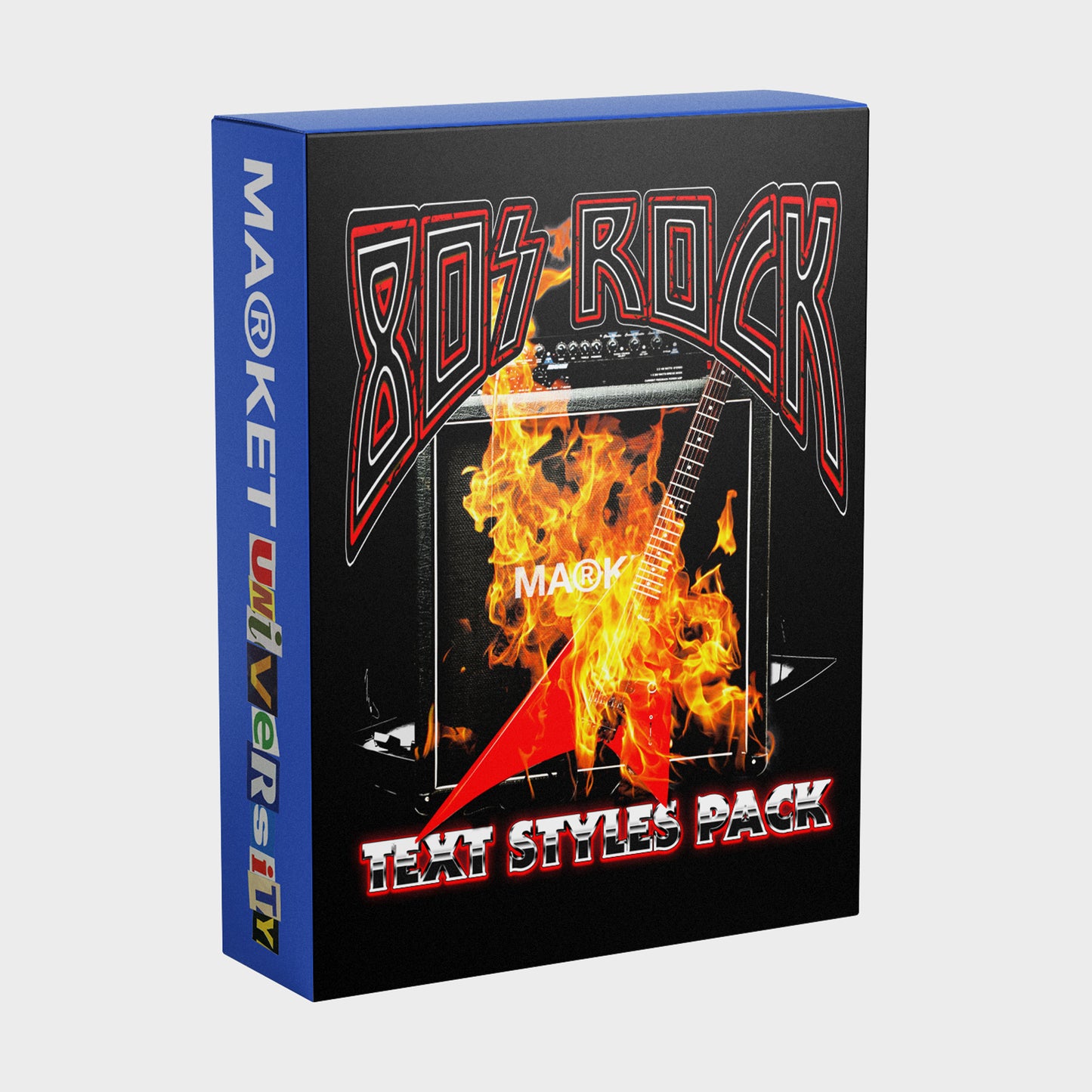 80s ROCK TEXT STYLES PACK