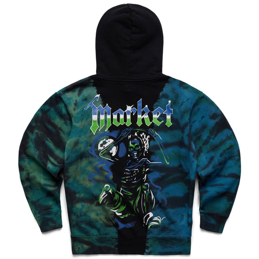 MARKET clothing brand KILLING THE GAME GLOW IN THE DARK TIE-DYE HOODIE. Find more graphic tees, hats and more at MarketStudios.com. Formally Chinatown Market.