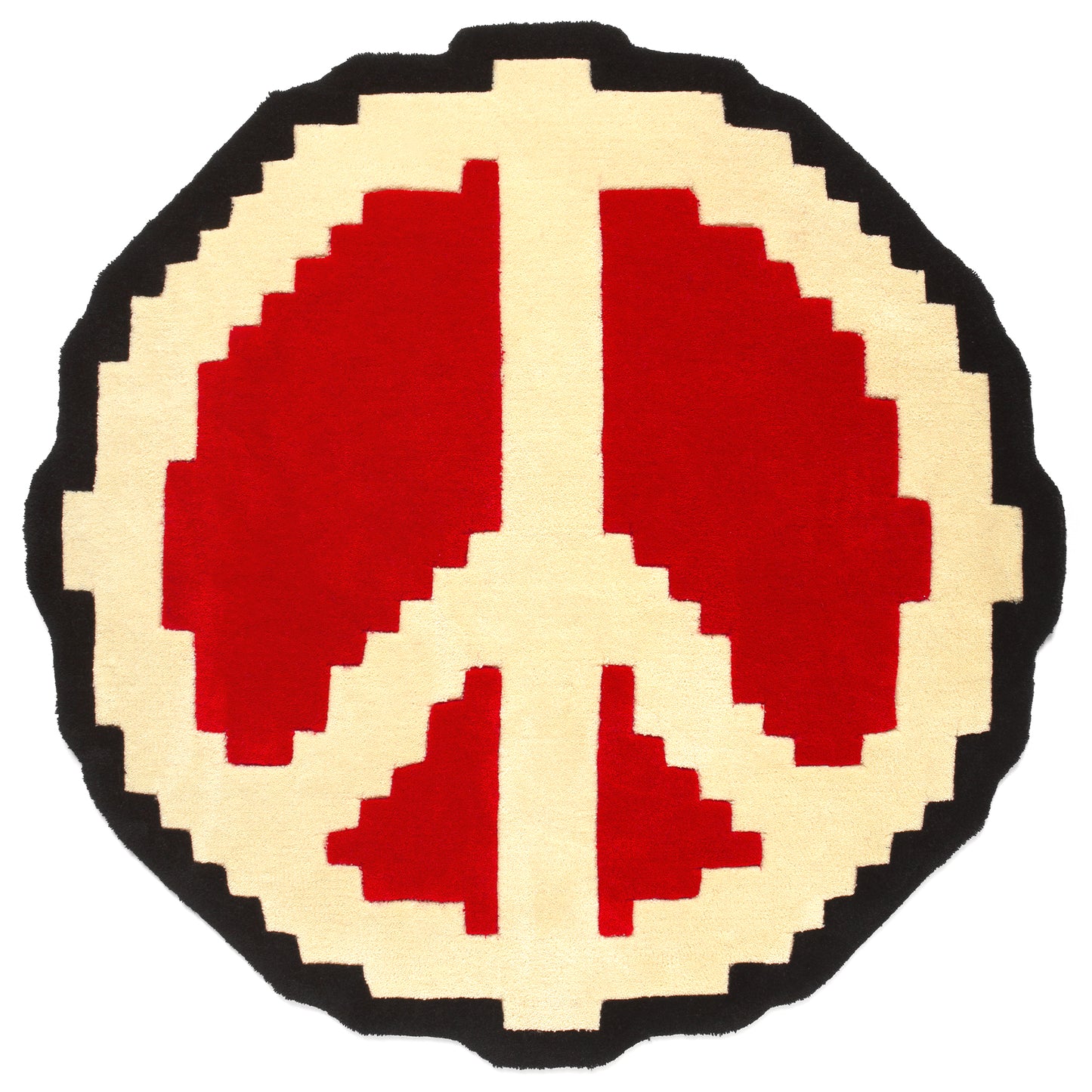 PIXEL PEACE SIGN RUG