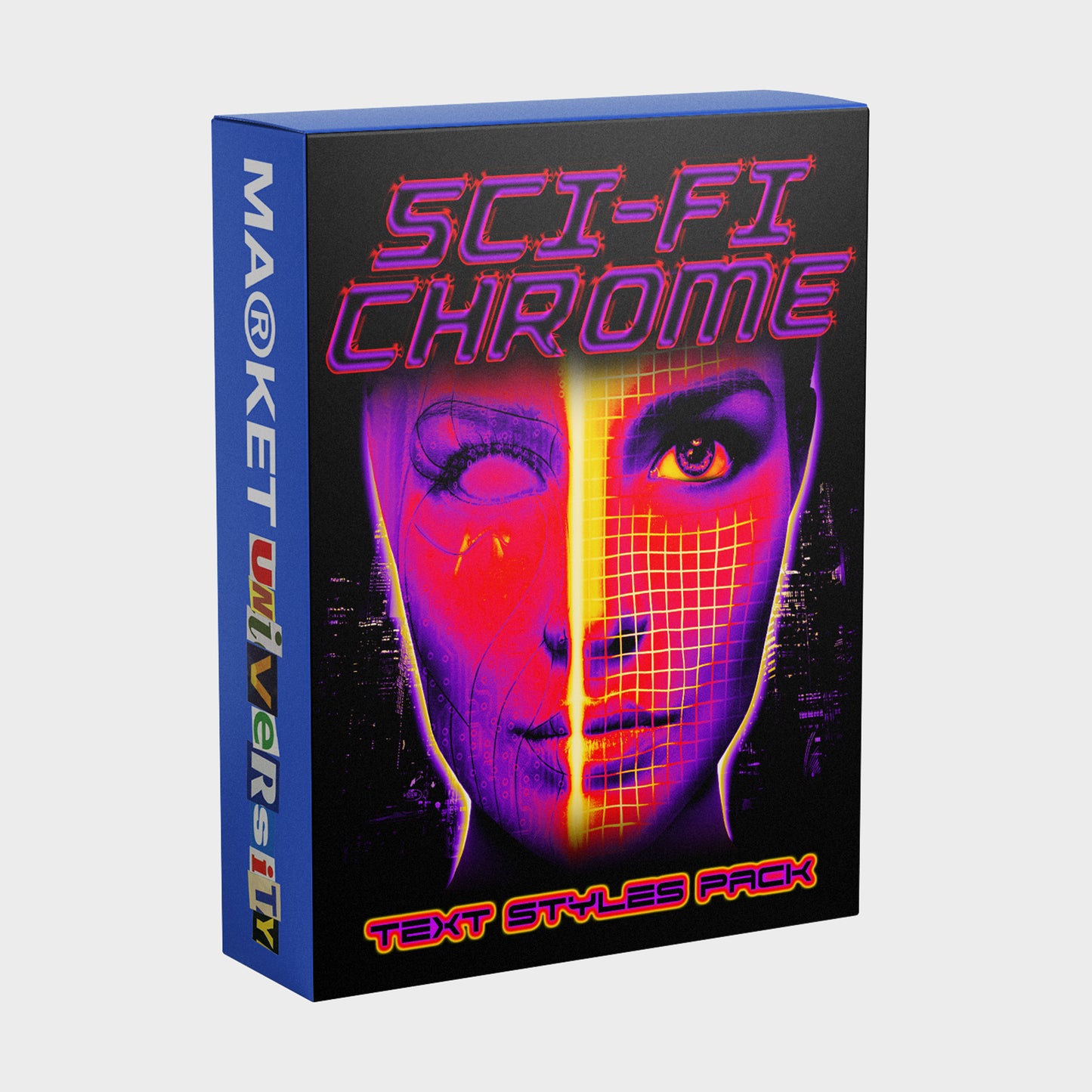SCI-FI CHROME TEXT STYLES PACK
