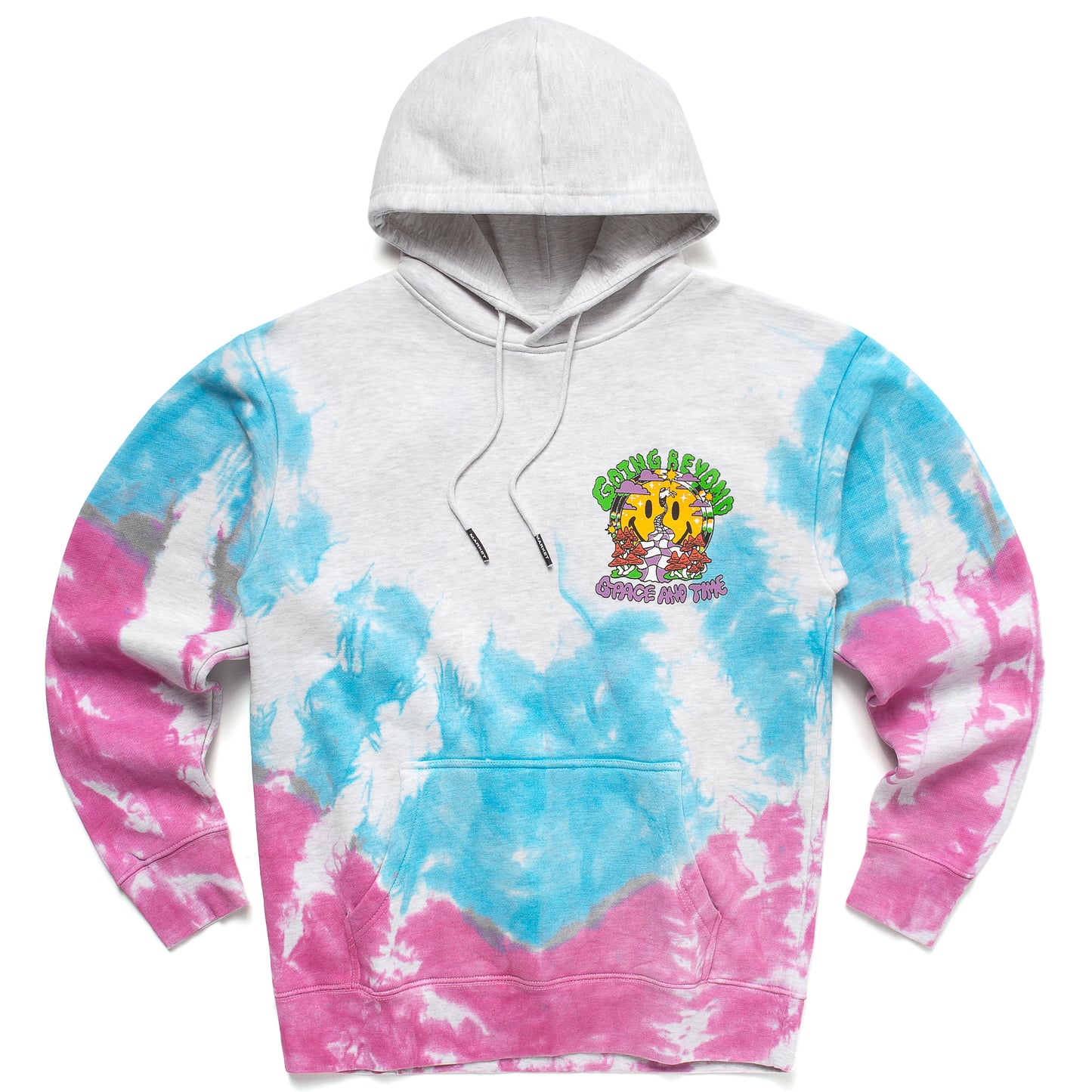 SMILEY BEYOND SPACE AND TIME TIE-DYE HOODIE