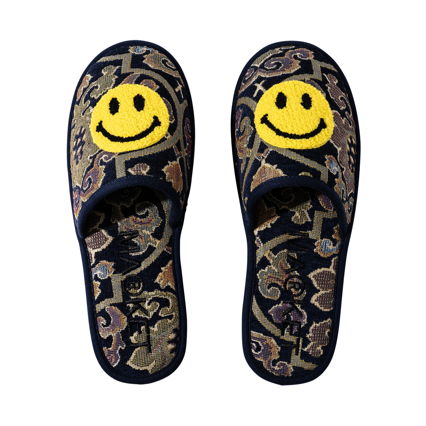 SMILEY UPSIDE DOWN HOTEL SLIPPERS