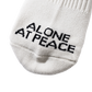 MARKET clothing brand ALONE AT PEACE SOCKS. Find more graphic tees, socks, hats and small goods at MarketStudios.com. Formally Chinatown Market. 