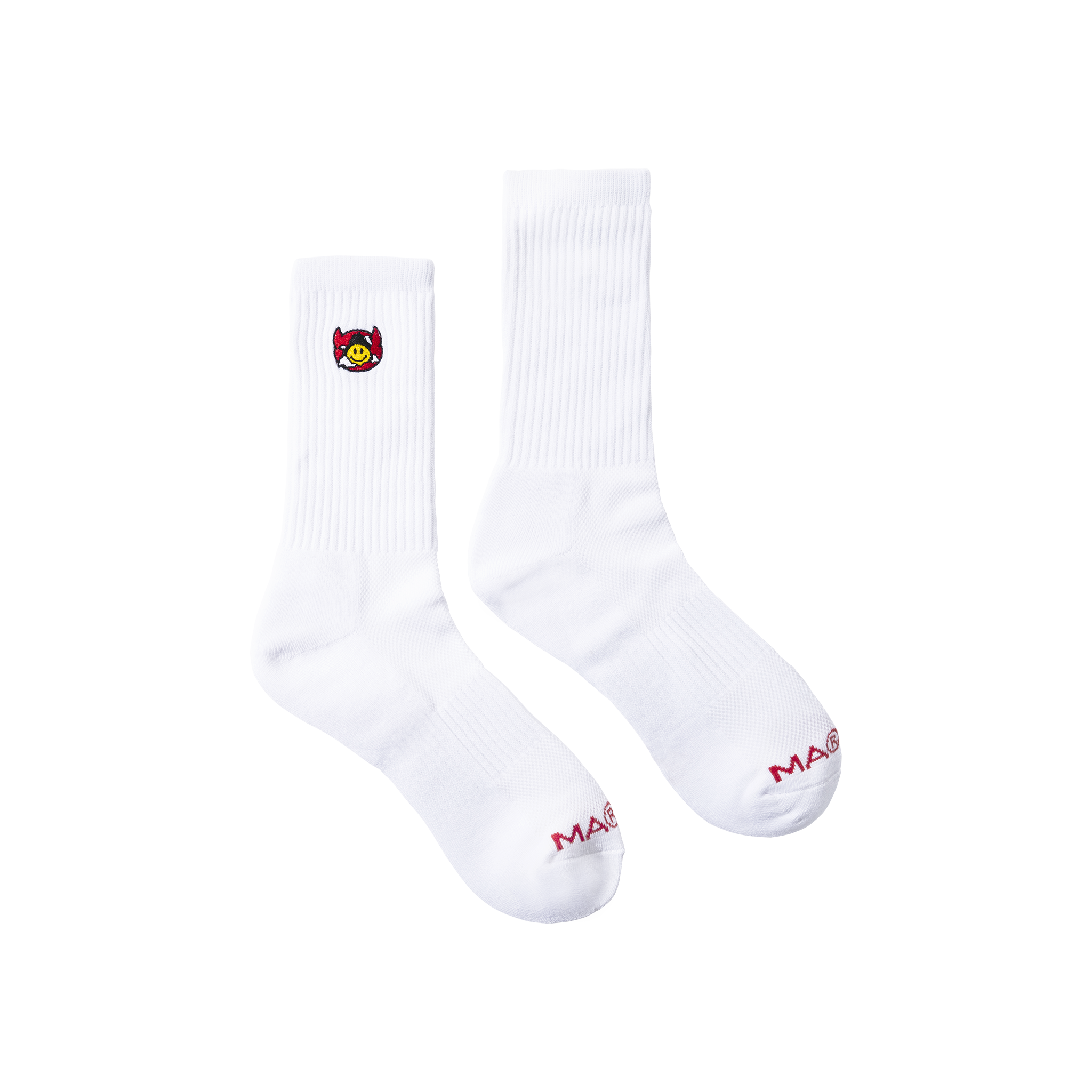 MARKET clothing brand SMILEY INNER PEACE SOCKS. Find more graphic tees, socks, hats and small goods at MarketStudios.com. Formally Chinatown Market.