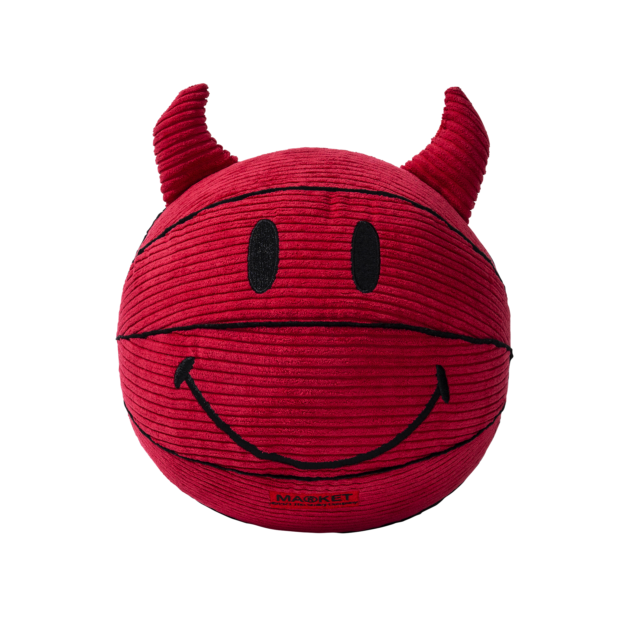 MARKET clothing brand SMILEY DEVIL PLUSH BASKETBALL. Find more homegoods and graphic tees at MarketStudios.com. Formally Chinatown Market. 