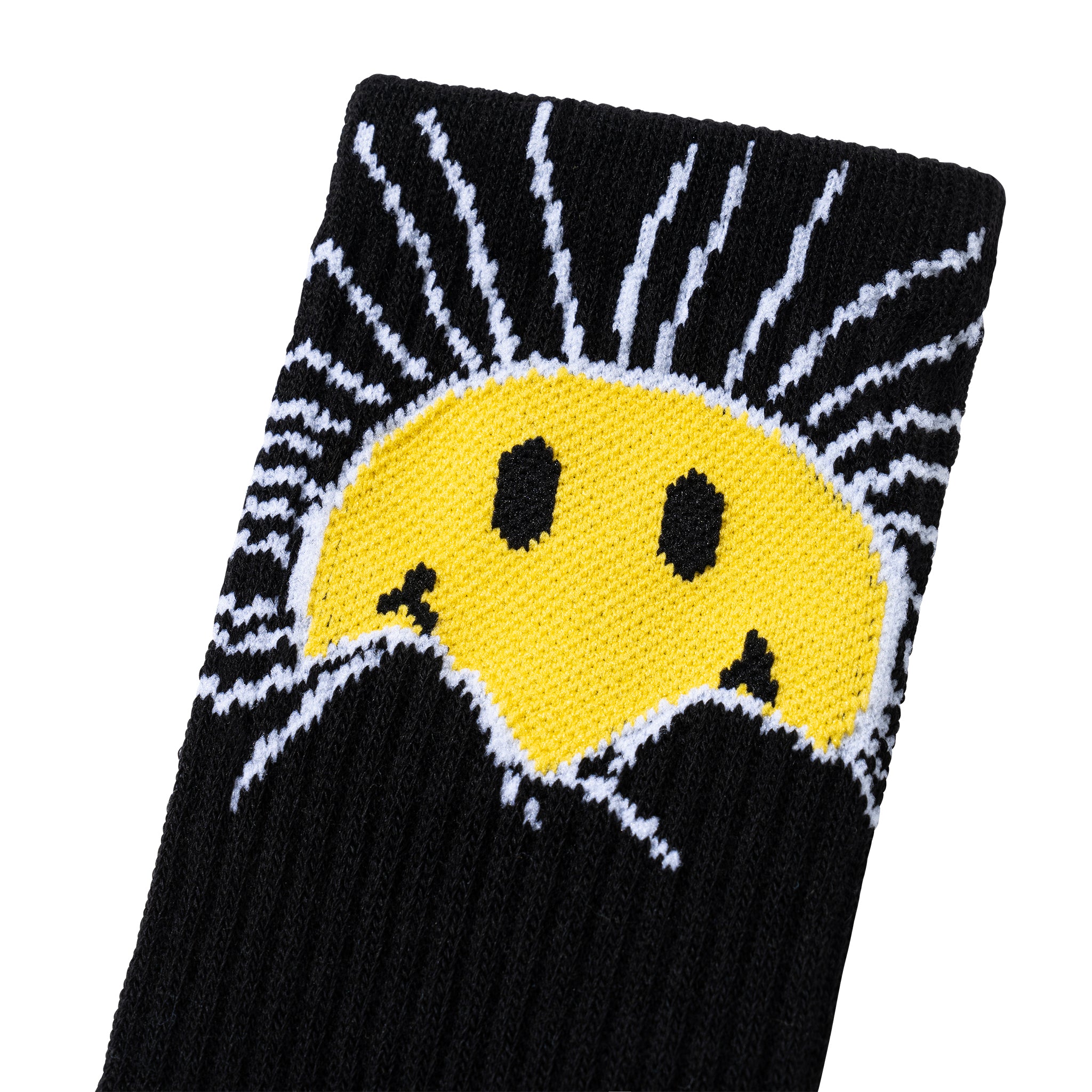 MARKET clothing brand SMILEY SUNRISE SOCKS. Find more graphic tees, socks, hats and small goods at MarketStudios.com. Formally Chinatown Market.