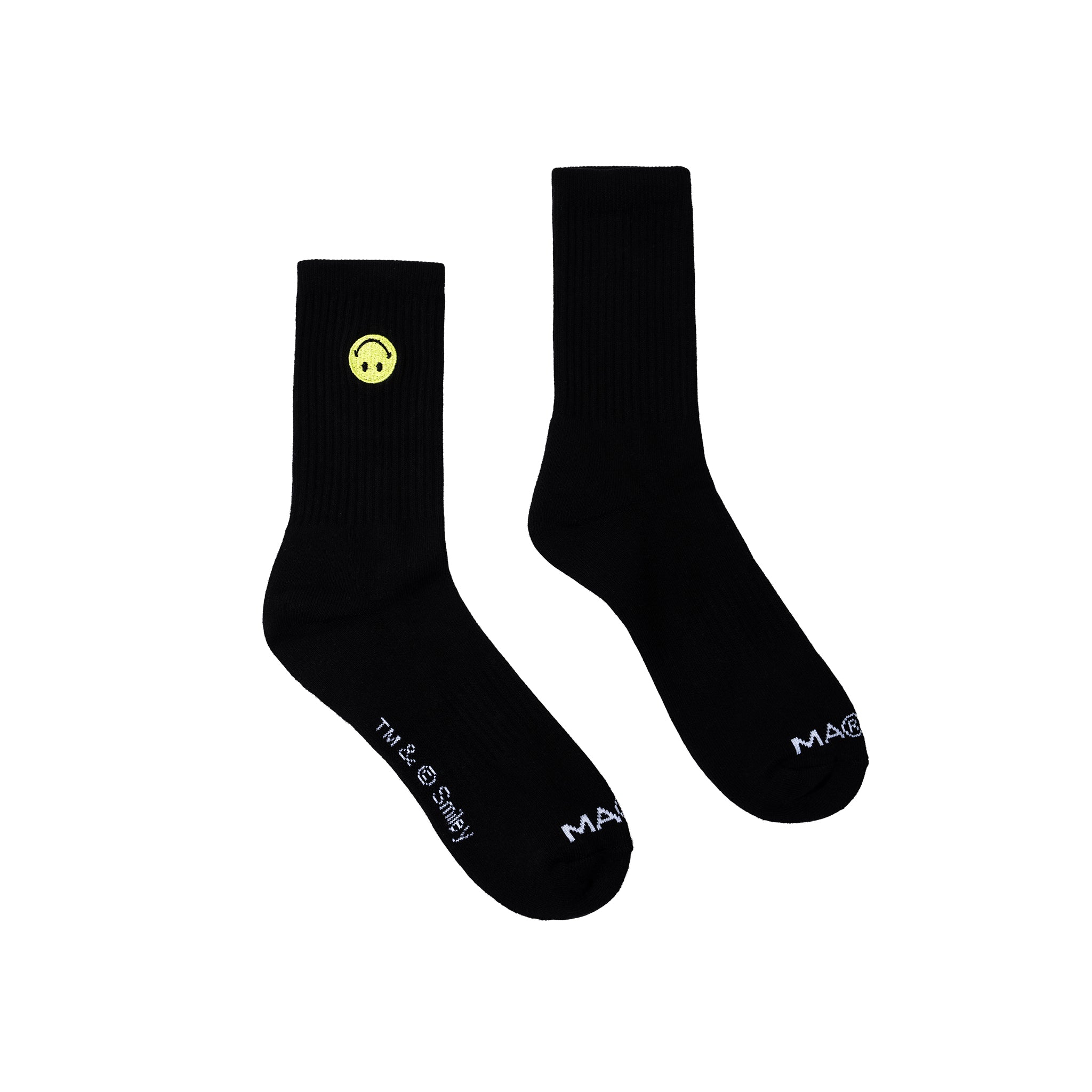 MARKET clothing brand SMILEY GRAND SLAM SOCKS. Find more graphic tees, socks, hats and small goods at MarketStudios.com. Formally Chinatown Market. 