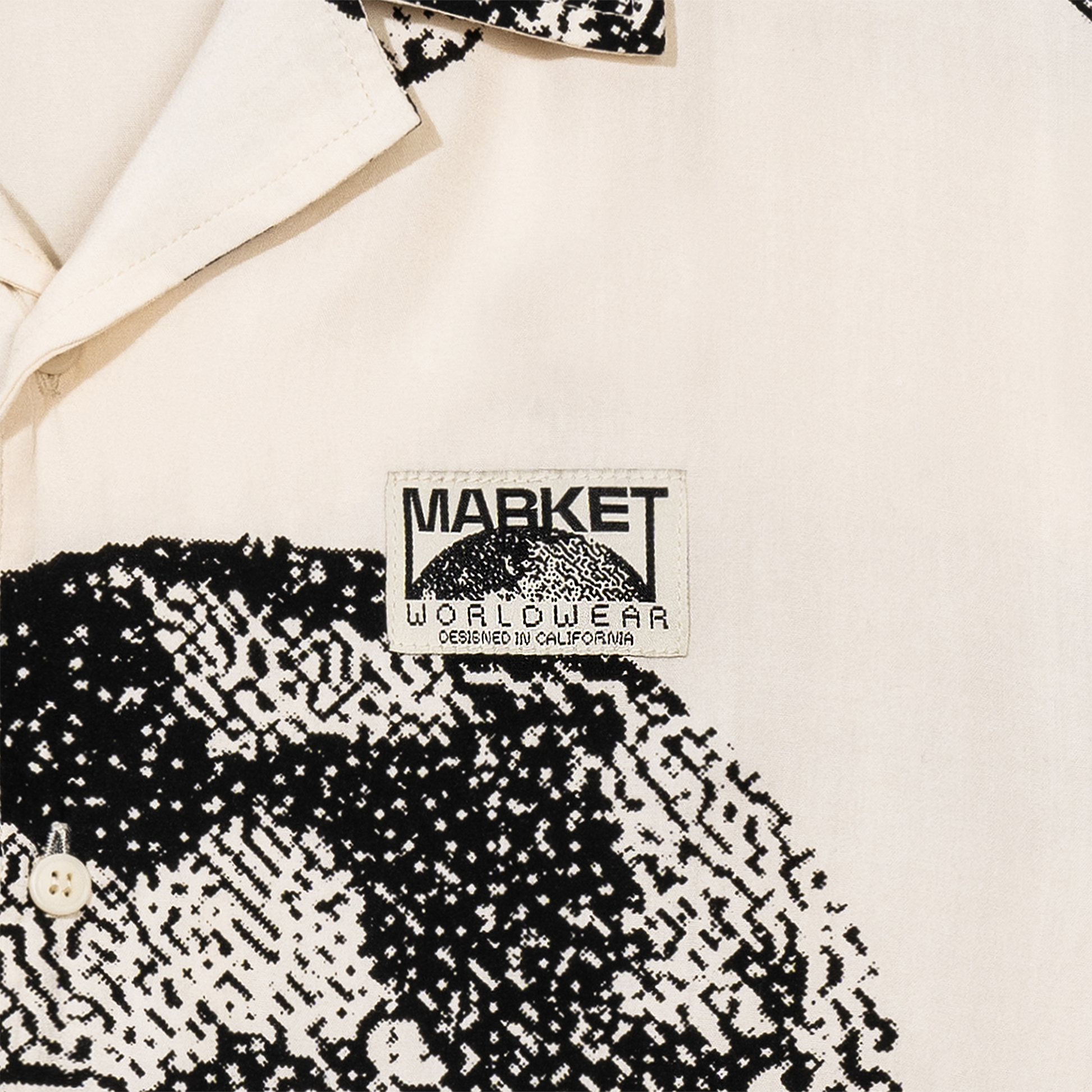 MARKET clothing brand BITMAP SS BUTTON UP. Find more graphic tees, hats, hoodies and more at MarketStudios.com. Formally Chinatown Market.