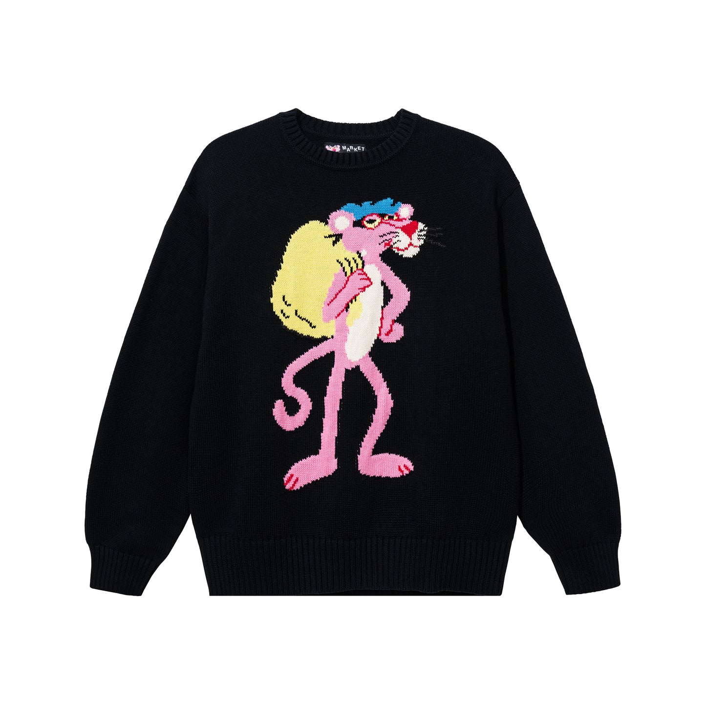 MARKET clothing brand PINK PANTHER HEIST SWEATER. Find more graphic tees, jackets, cardigans and more at MarketStudios.com. Formally Chinatown Market.
