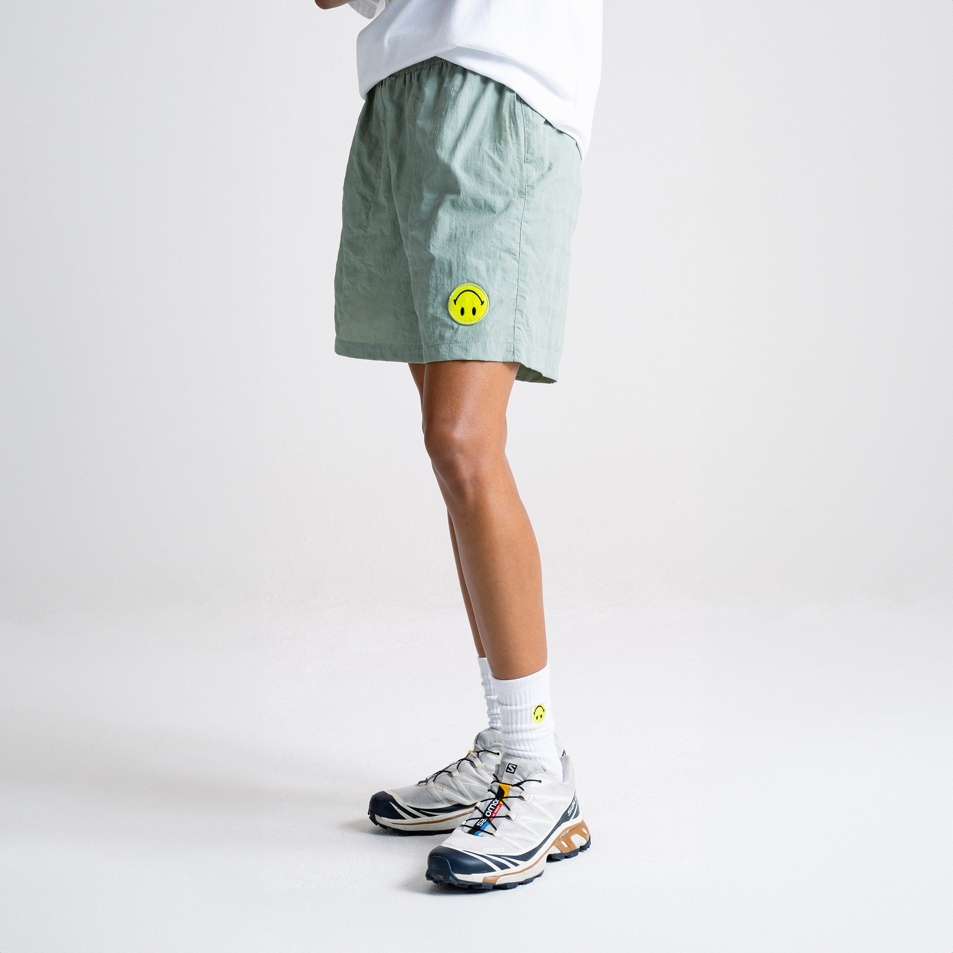 MARKET clothing brand SMILEY GRAND SLAM SHORTS. Find more graphic tees, sweatpants, shorts and more bottoms at MarketStudios.com. Formally Chinatown Market.