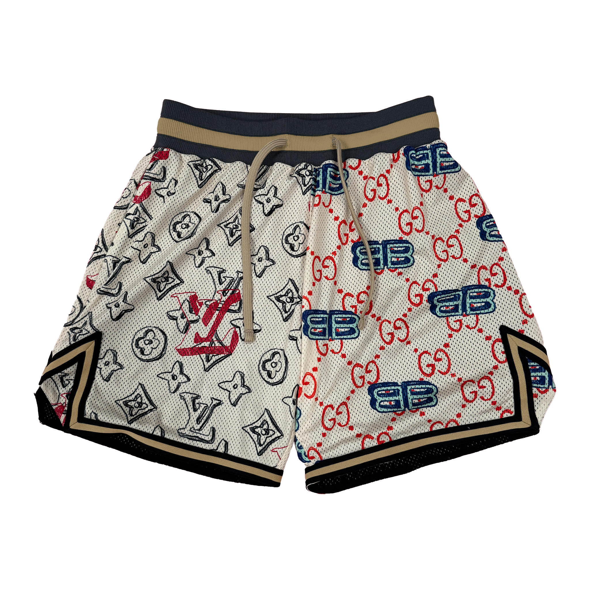 RESIDENCY MONOGRAM MESH SHORTS