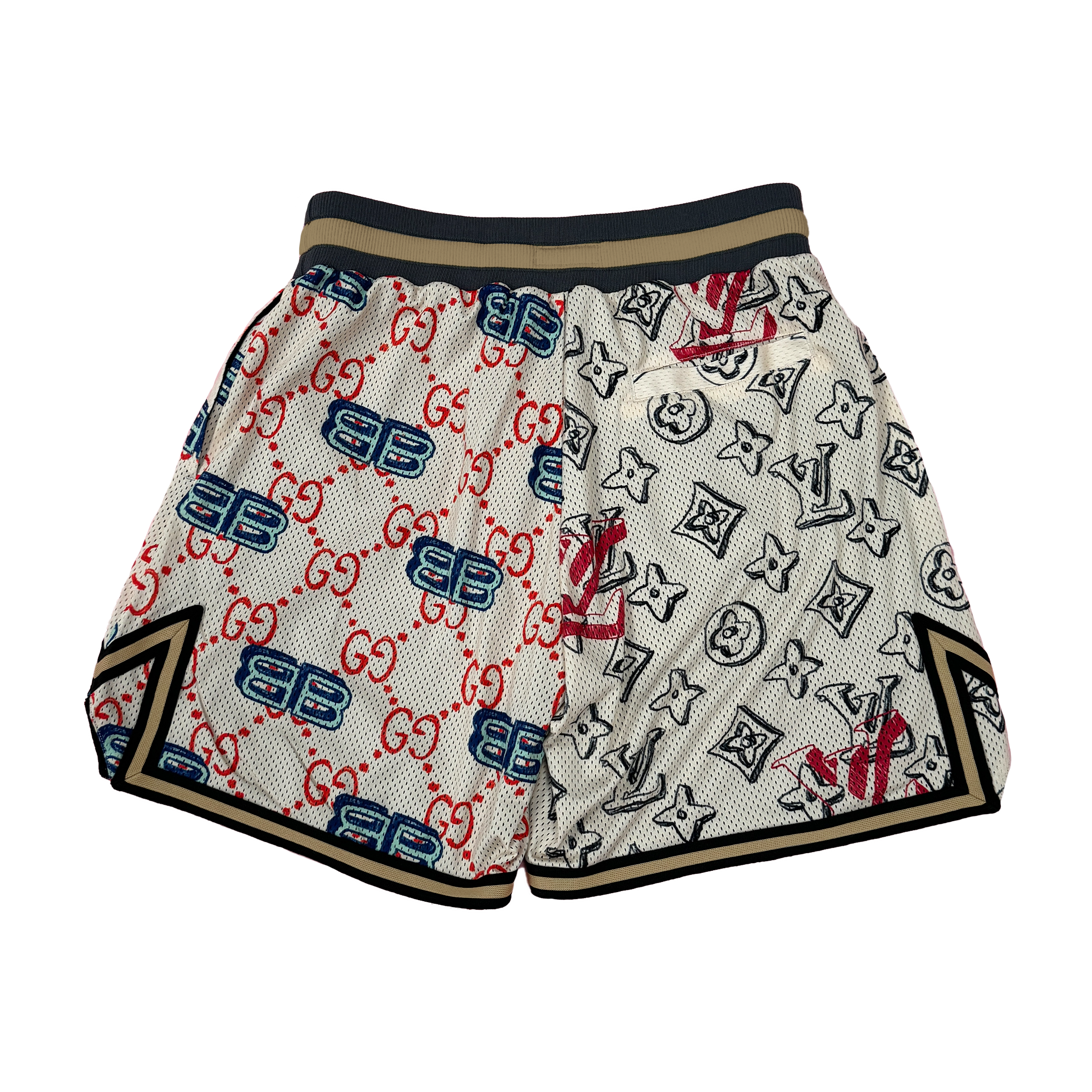 RESIDENCY MONOGRAM MESH SHORTS