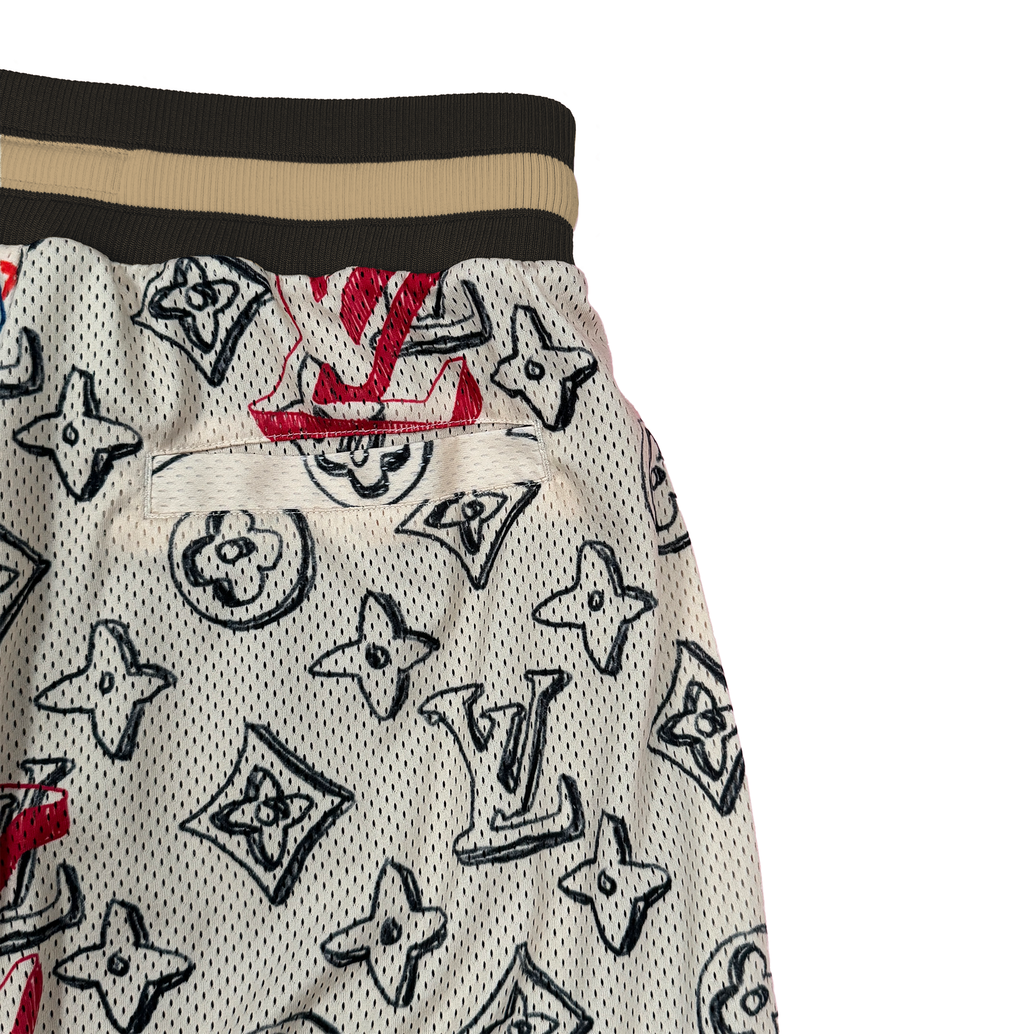 RESIDENCY MONOGRAM MESH SHORTS