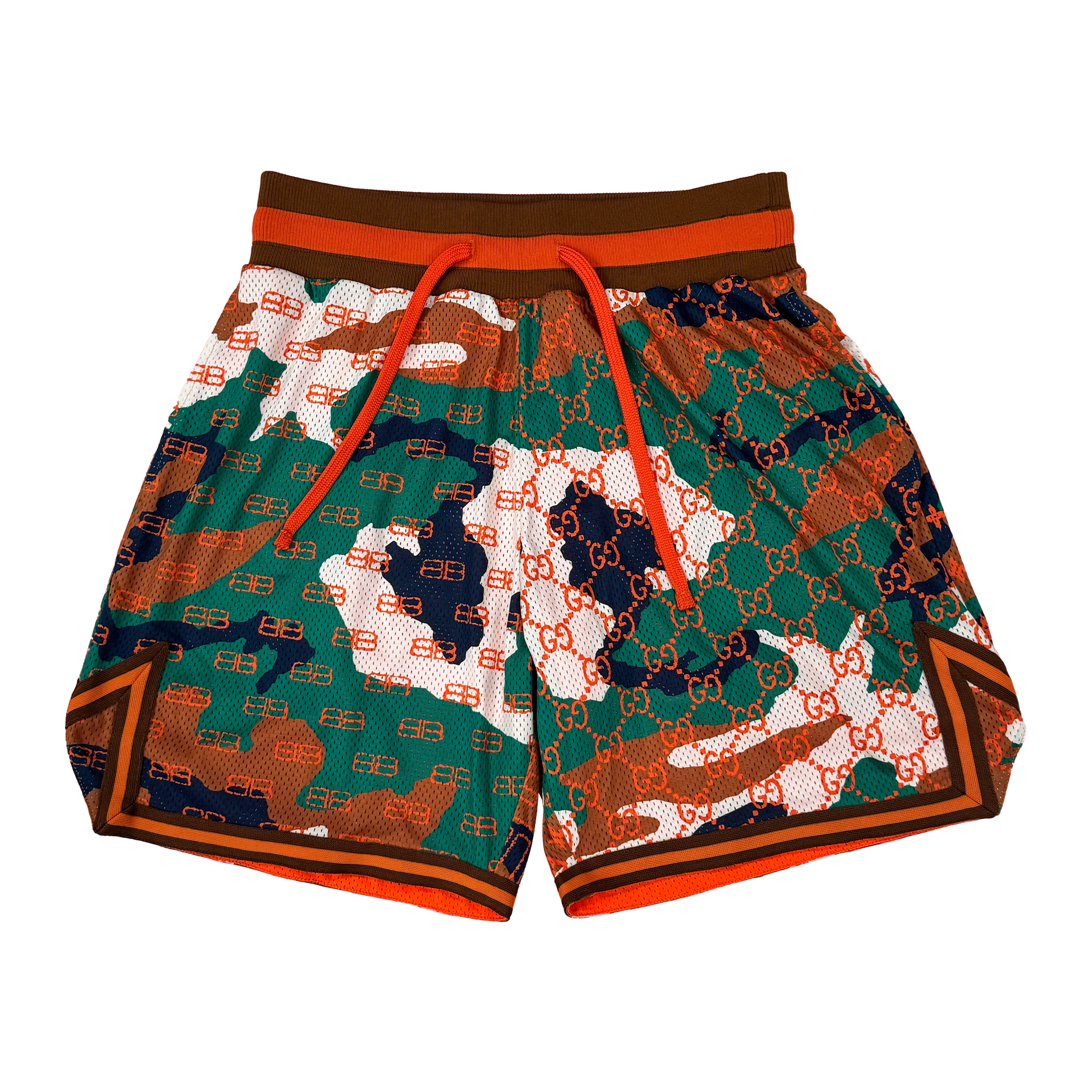 WOODLAND MONOGRAM MESH SHORTS