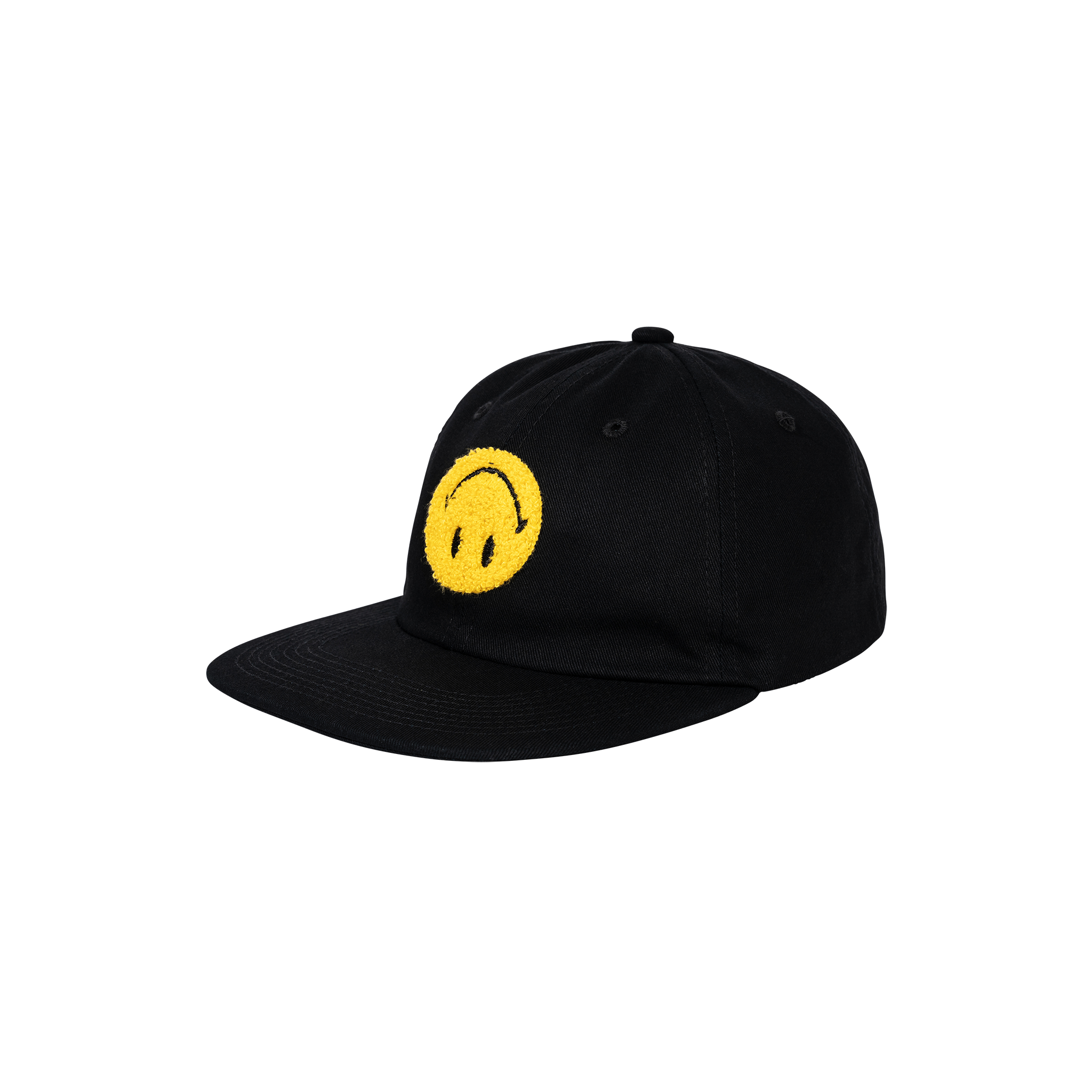 MARKET clothing brand SMILEY UPSIDE DOWN 6 PANEL HAT. Find more graphic tees, hats, beanies, hoodies at MarketStudios.com. Formally Chinatown Market. 