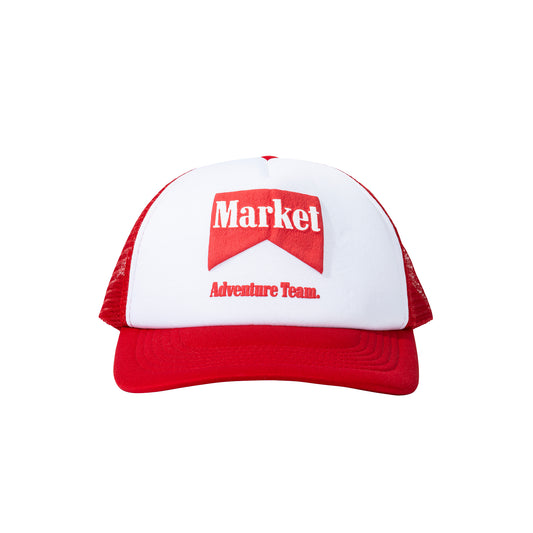 MARKET clothing brand ADVENTURE TEAM TRUCKER HAT. Find more graphic tees, hats, beanies, hoodies at MarketStudios.com. Formally Chinatown Market. 