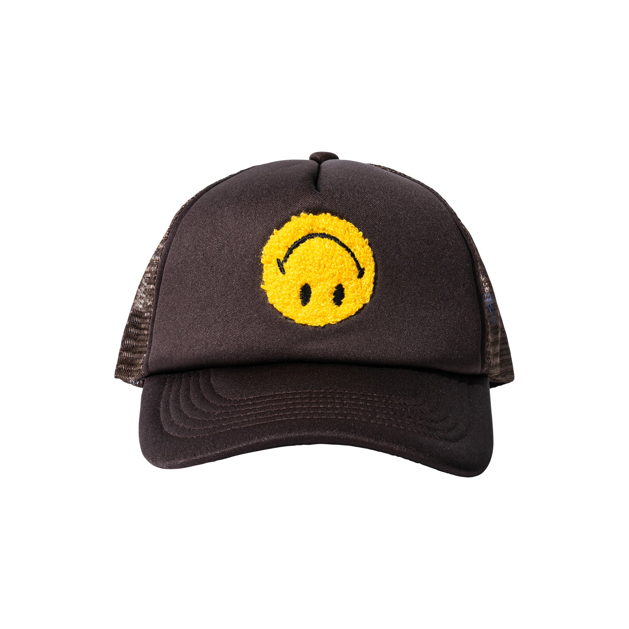 SMILEY UPSIDE DOWN TRUCKER HAT