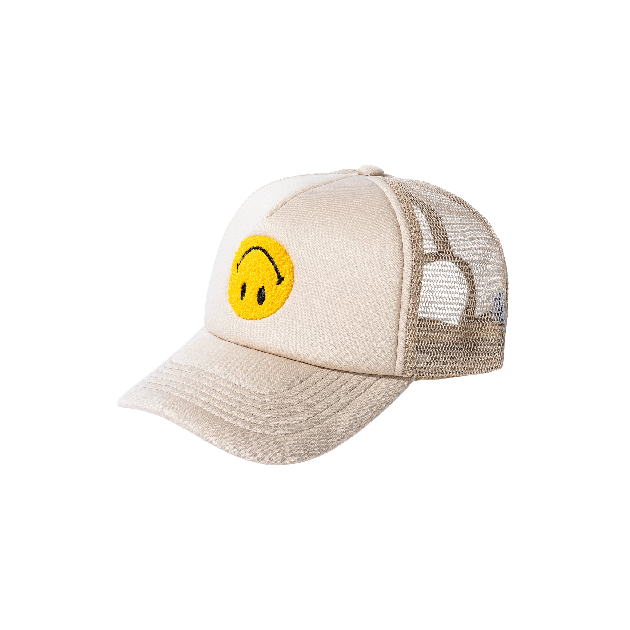 SMILEY UPSIDE DOWN TRUCKER HAT