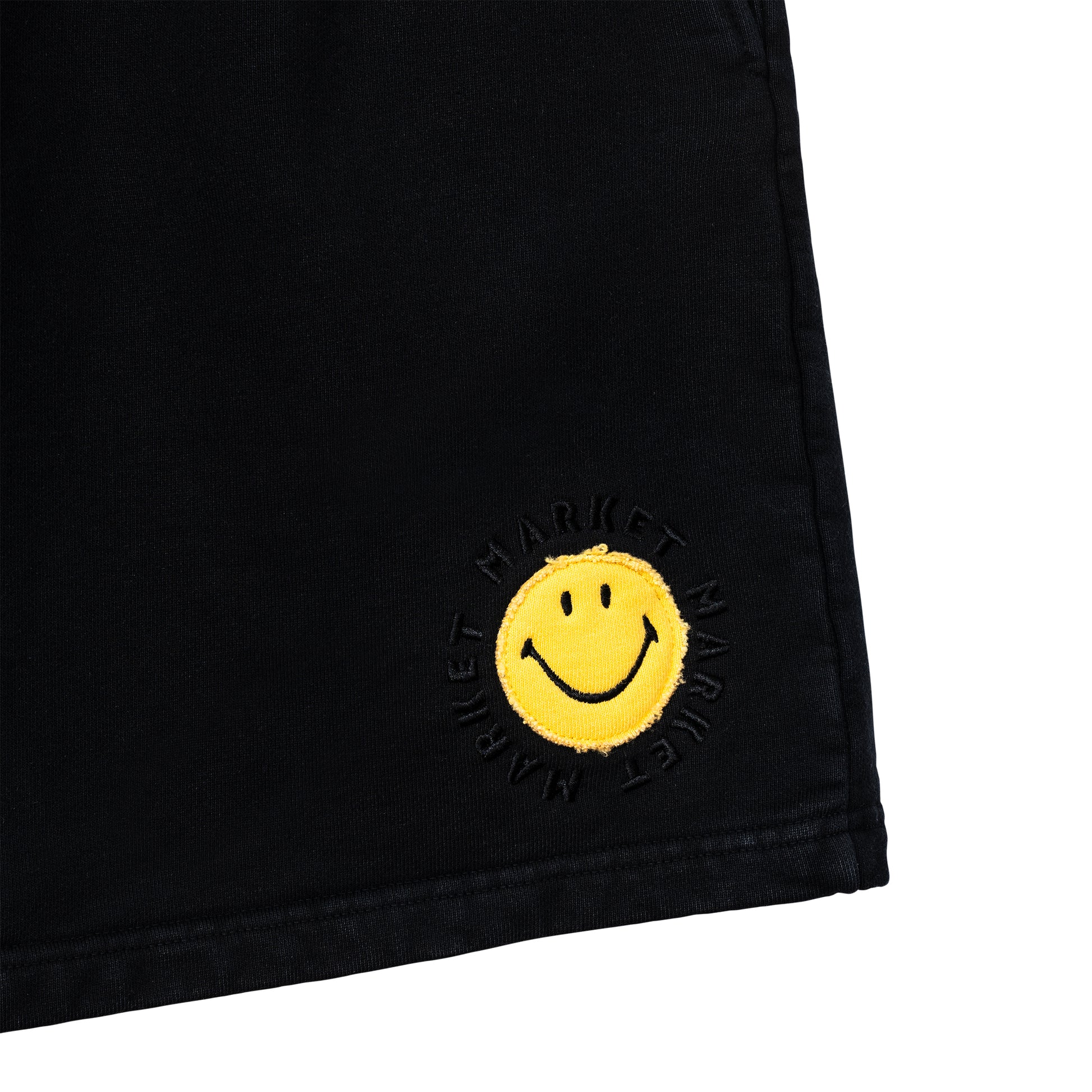 MARKET clothing brand SMILEY VINTAGE SWEATSHORTS. Find more graphic tees, sweatpants, shorts and more bottoms at MarketStudios.com. Formally Chinatown Market. 