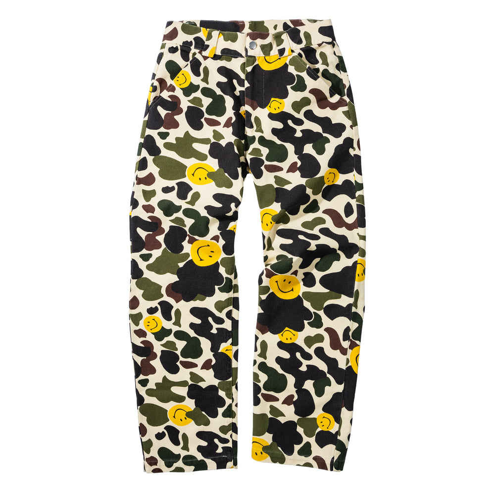 SMILEY CAMO CARGO PANTS ONLINE MARKET STUDIOS