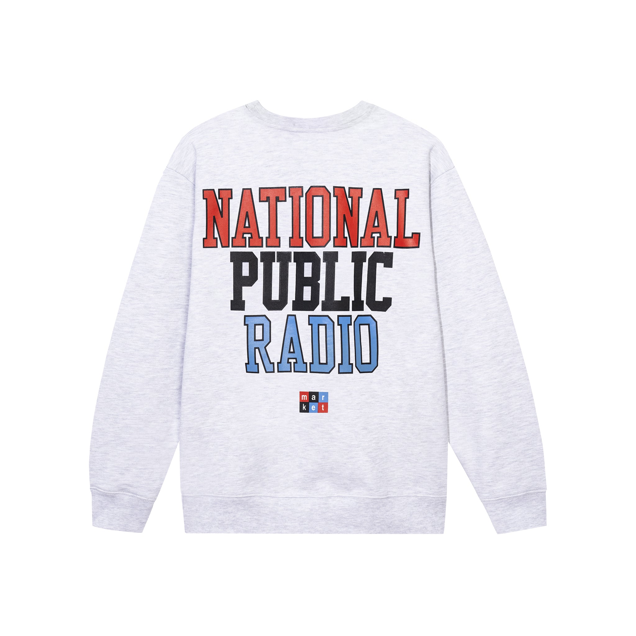 MARKET clothing brand NPR FACTS CREWNECK SWEATSHIRT. Find more graphic tees and hoodies at MarketStudios.com. Formally Chinatown Market.