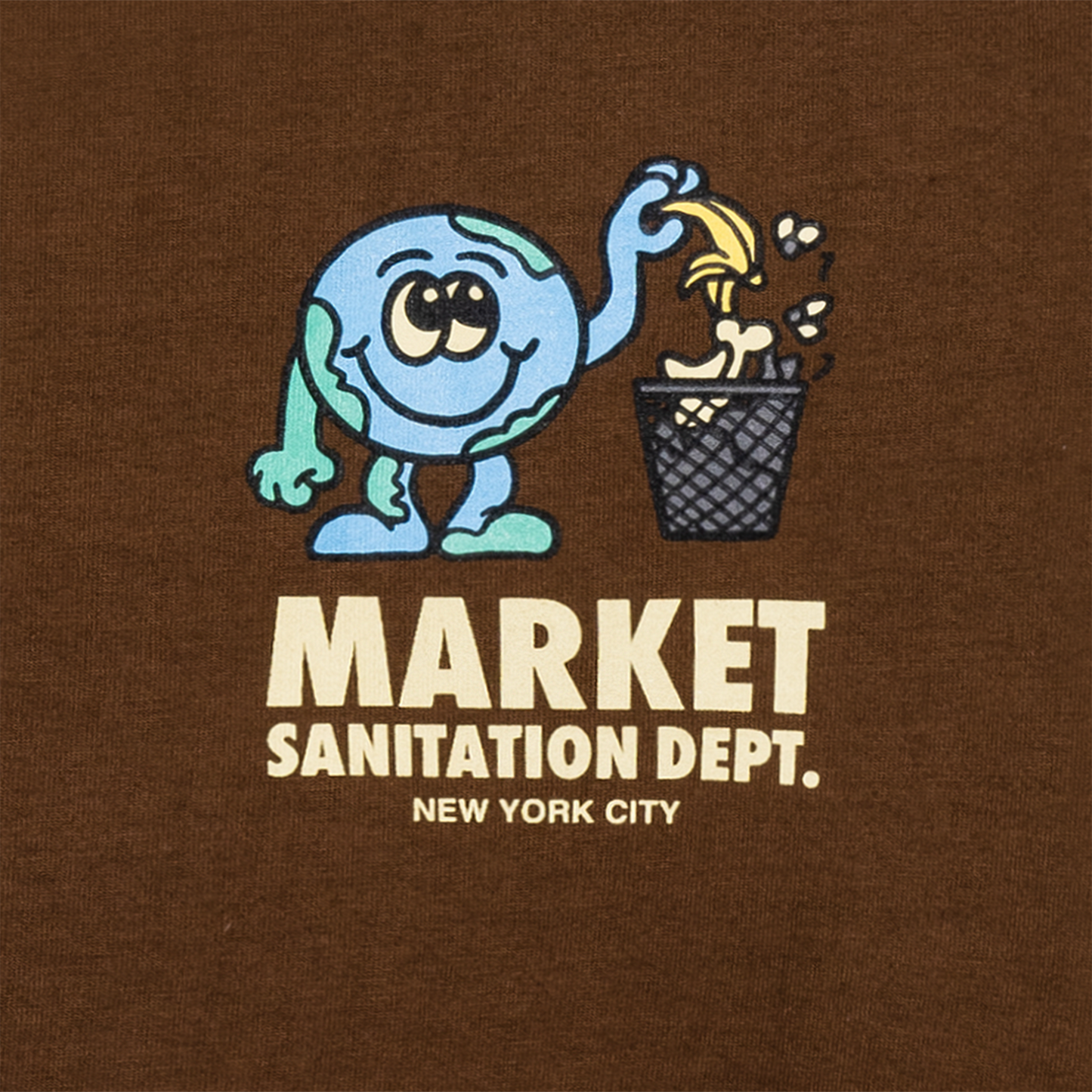 MARKET clothing brand. MARKET graphic tees. Chinatown Market clothing. MARKET Studios t-shirt. 100% Cotton T-Shirt. Graphic Streetwear Tee Shirt. Sanitation Dept  T-Shirt