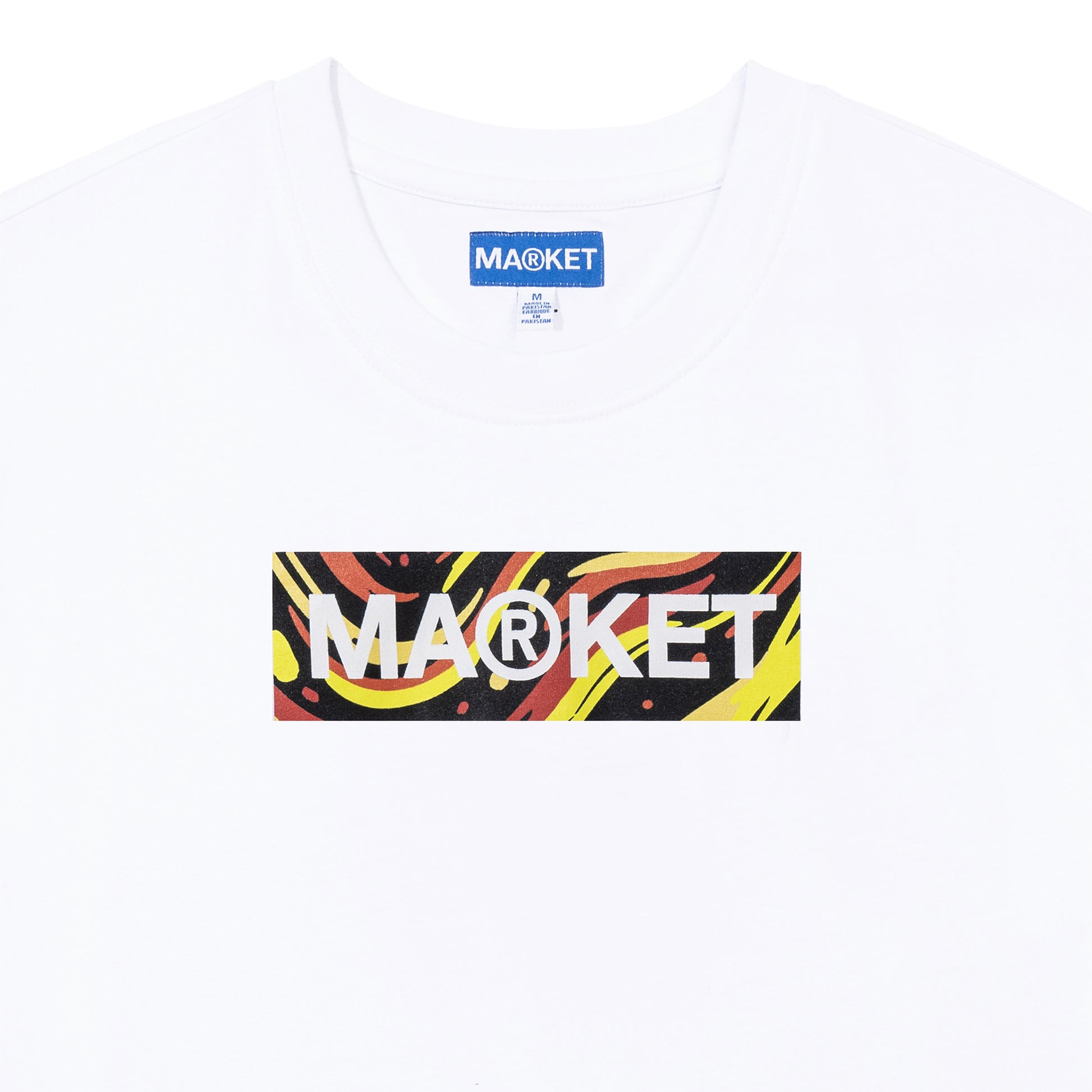 MARKET clothing brand BAR LOGO T-SHIRT. Find more graphic tees, hats, hoodies and more at MarketStudios.com. Formally Chinatown Market.