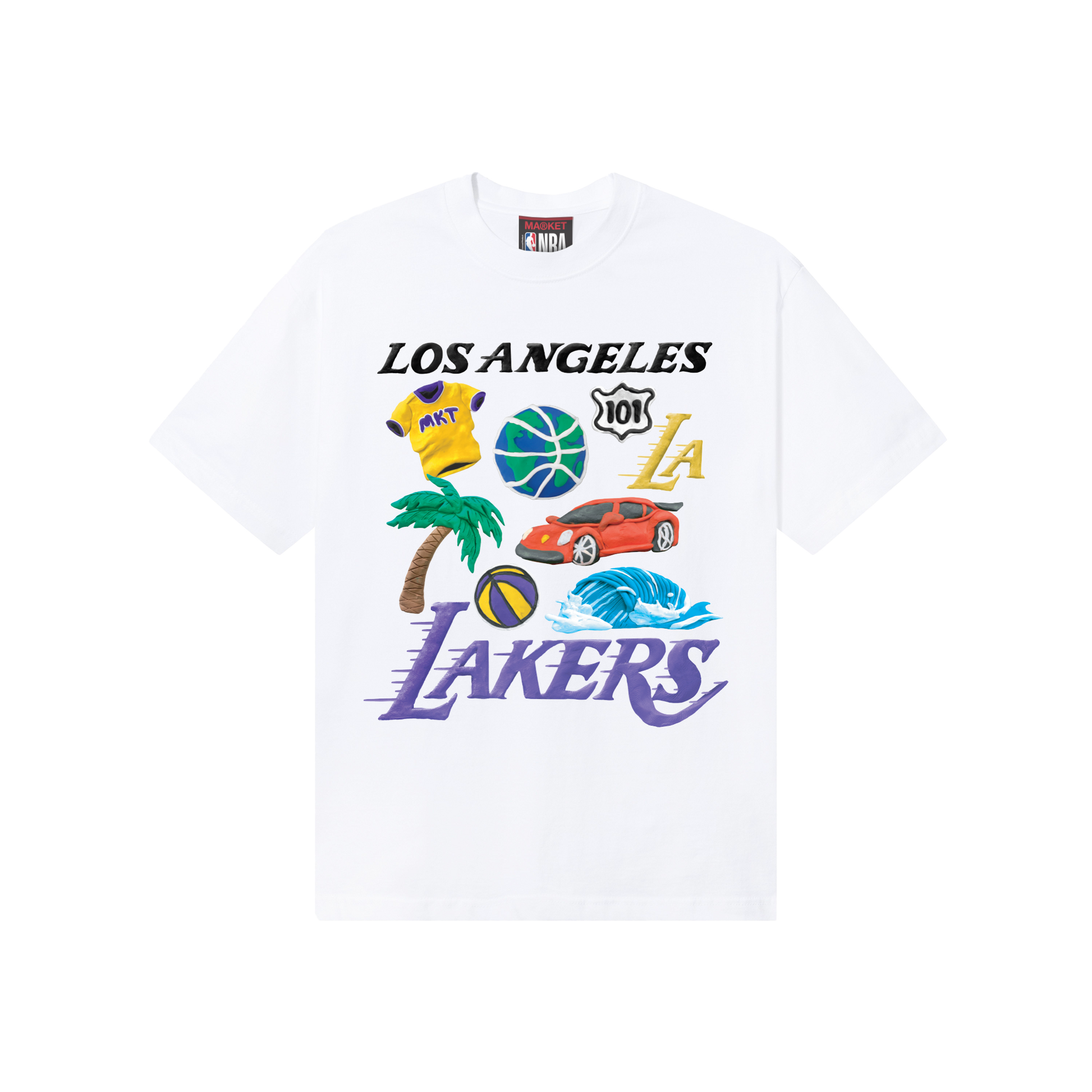 MARKET clothing brand MARKET LAKERS T-SHIRT. Find more graphic tees, hats, hoodies and more at MarketStudios.com. Formally Chinatown Market.