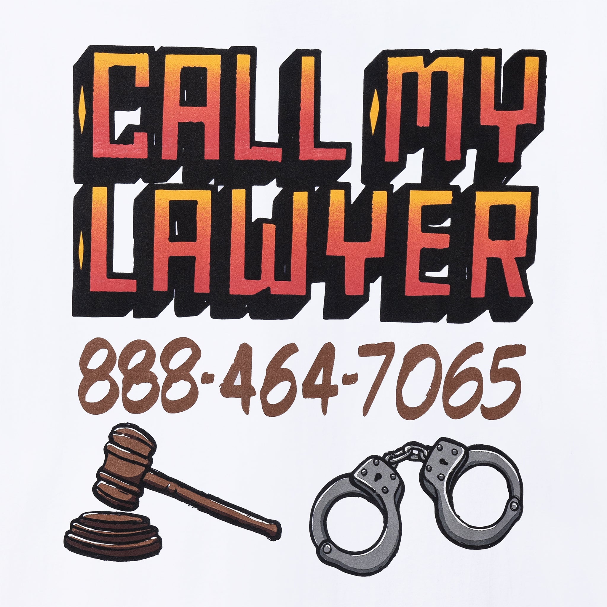 MARKET clothing brand CALL MY LAWYER SIGN T-SHIRT. Find more graphic tees, hats, hoodies and more at MarketStudios.com. Formally Chinatown Market.