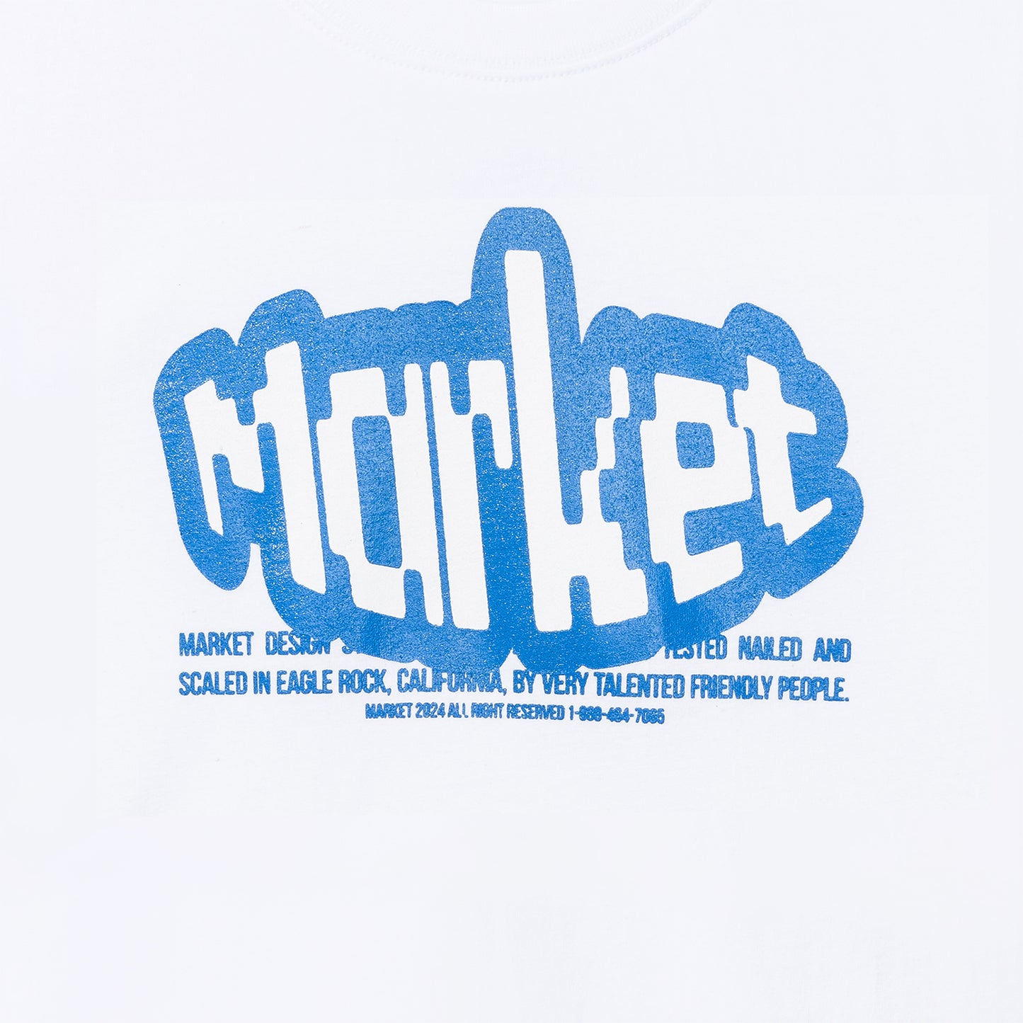 MARKET clothing brand TEST NAIL SCALE T-SHIRT. Find more graphic tees, hats, hoodies and more at MarketStudios.com. Formally Chinatown Market.