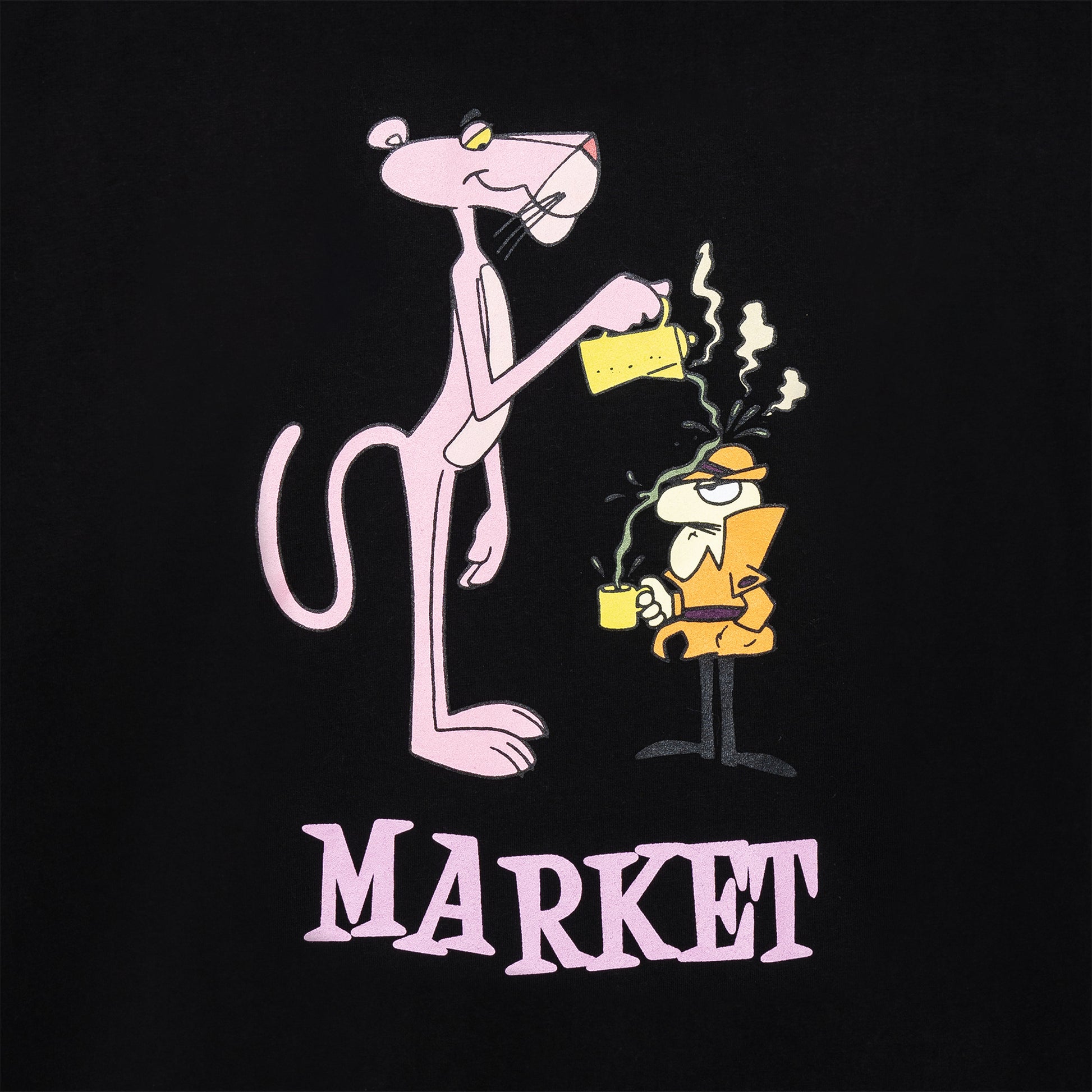 MARKET clothing brand PINK PANTHER POUROVER T-SHIRT. Find more graphic tees, hats, hoodies and more at MarketStudios.com. Formally Chinatown Market.