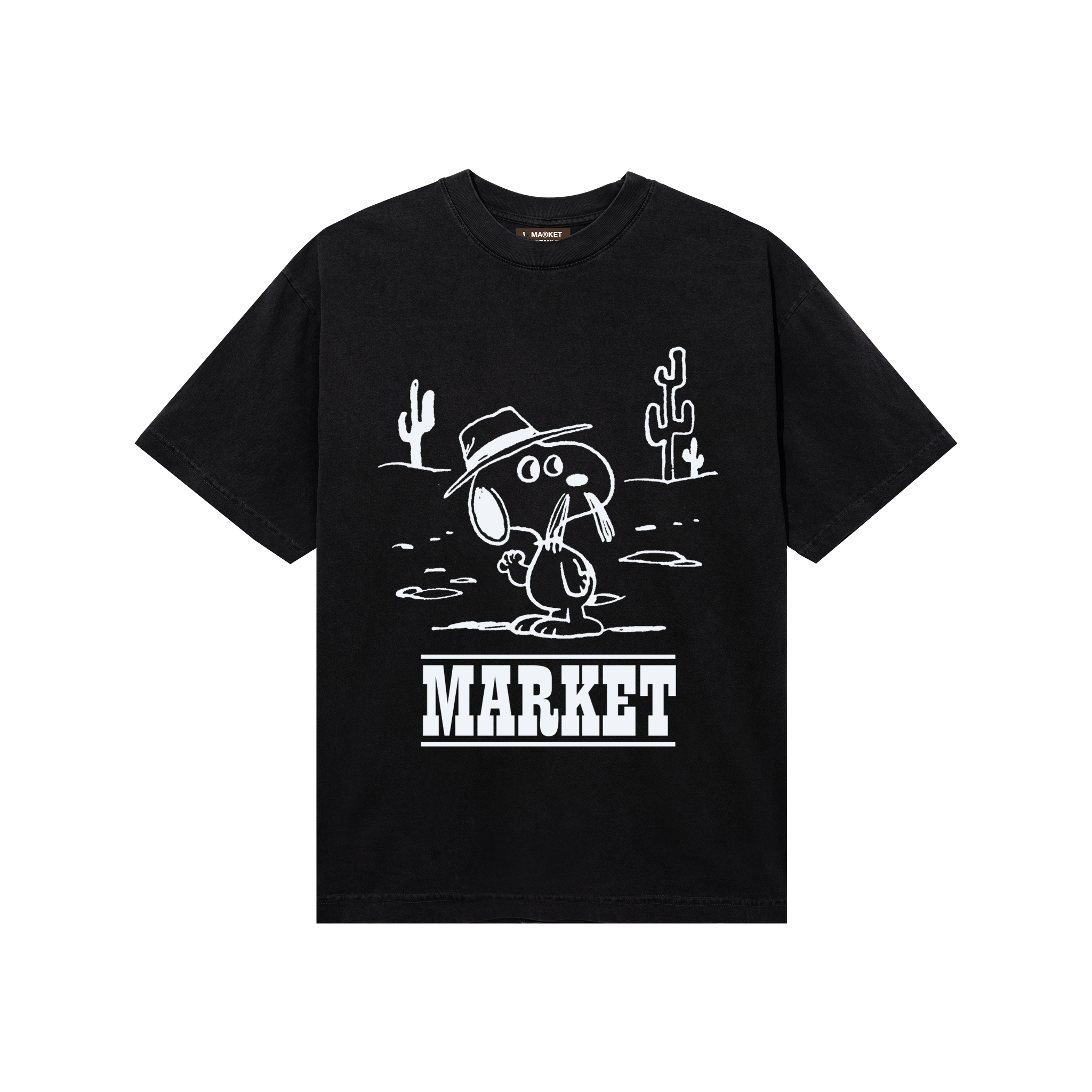 MARKET clothing brand PEANUTS NEEDLES T-SHIRT. Find more graphic tees and hoodies at MarketStudios.com. Formally Chinatown Market.