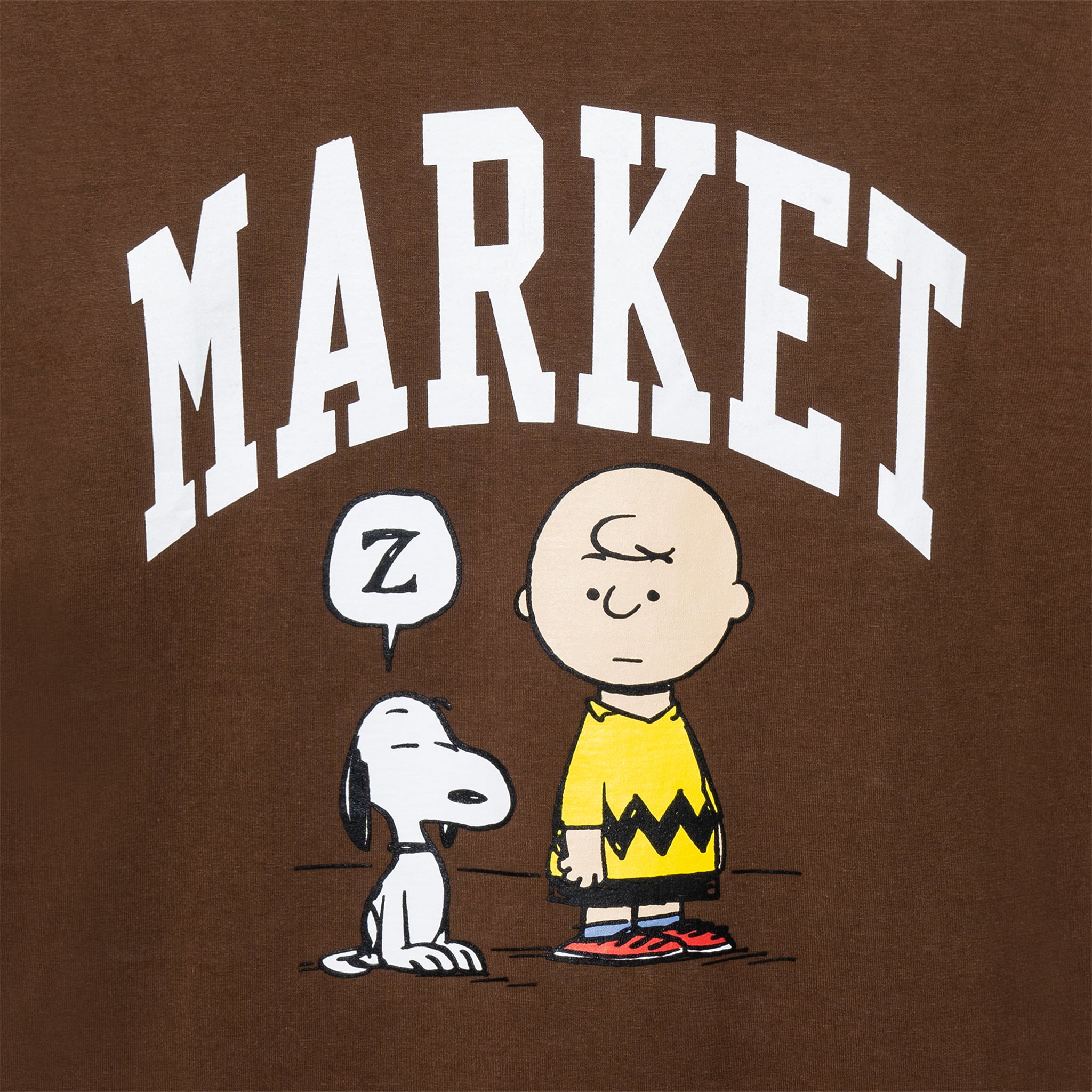 MARKET clothing brand PEANUTS ARC T-SHIRT. Find more graphic tees and hoodies at MarketStudios.com. Formally Chinatown Market.