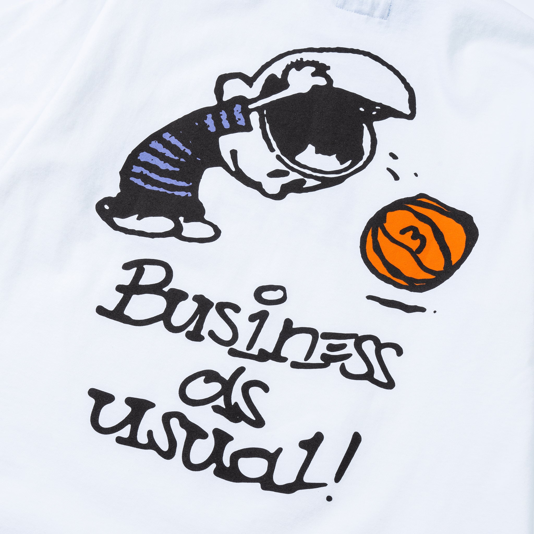 MARKET clothing brand BUSINESS AS USUAL T-SHIRT. Find more graphic tees, hats, hoodies and more at MarketStudios.com. Formally Chinatown Market.
