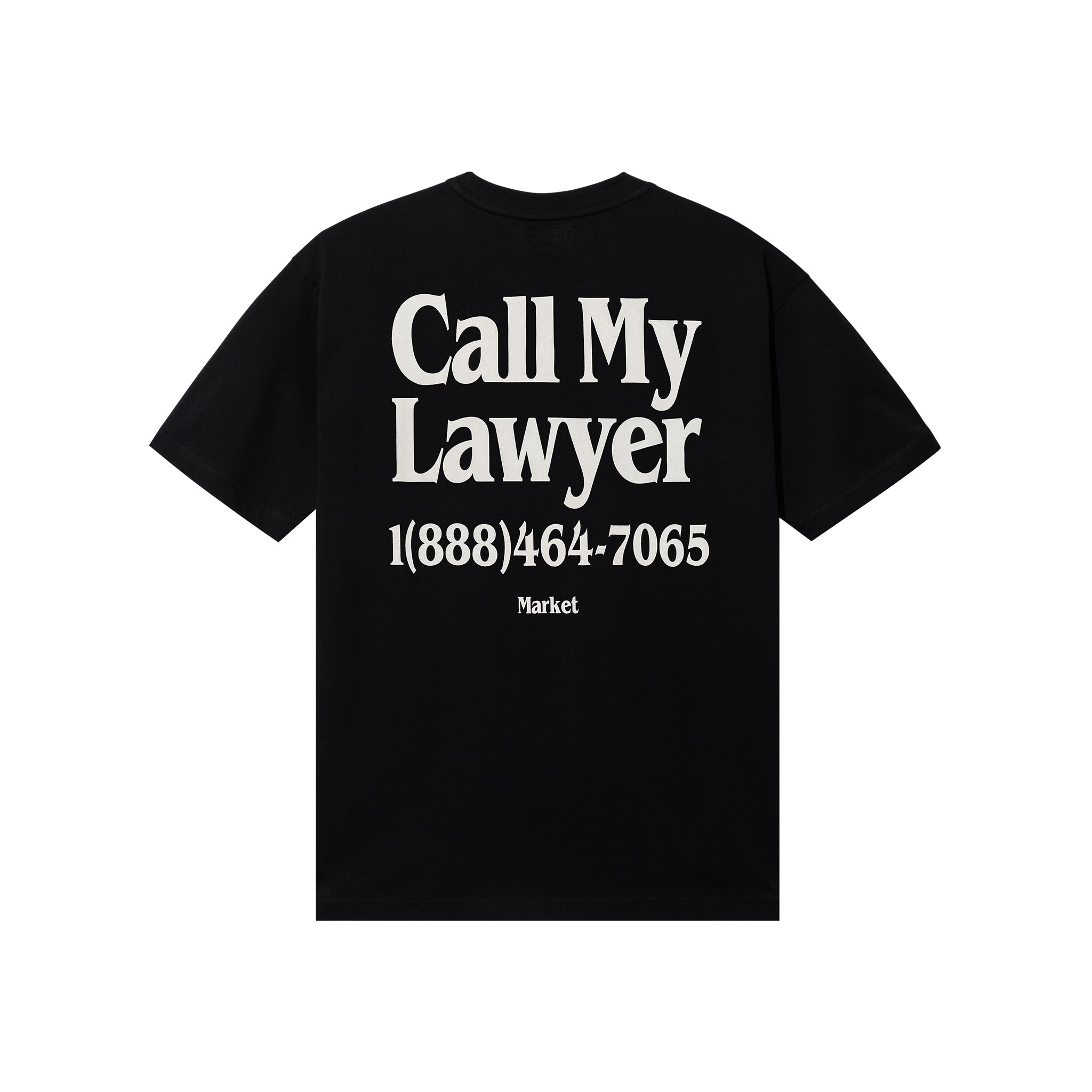 MARKET clothing brand CALL MY LAWYER T-SHIRT. Find more graphic tees, hats, hoodies and more at MarketStudios.com. Formally Chinatown Market.