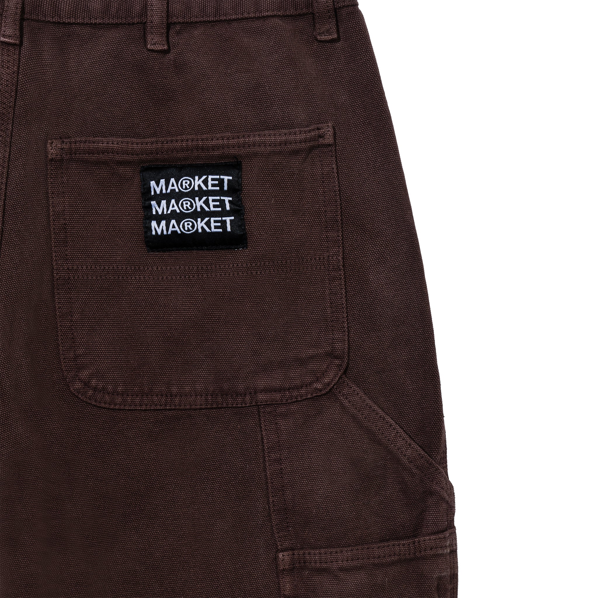 MARKET clothing brand MARKET DOUBLE-KNEE CARPENTER PANTS. Find more graphic tees, sweatpants, shorts and more bottoms at MarketStudios.com. Formally Chinatown Market. 