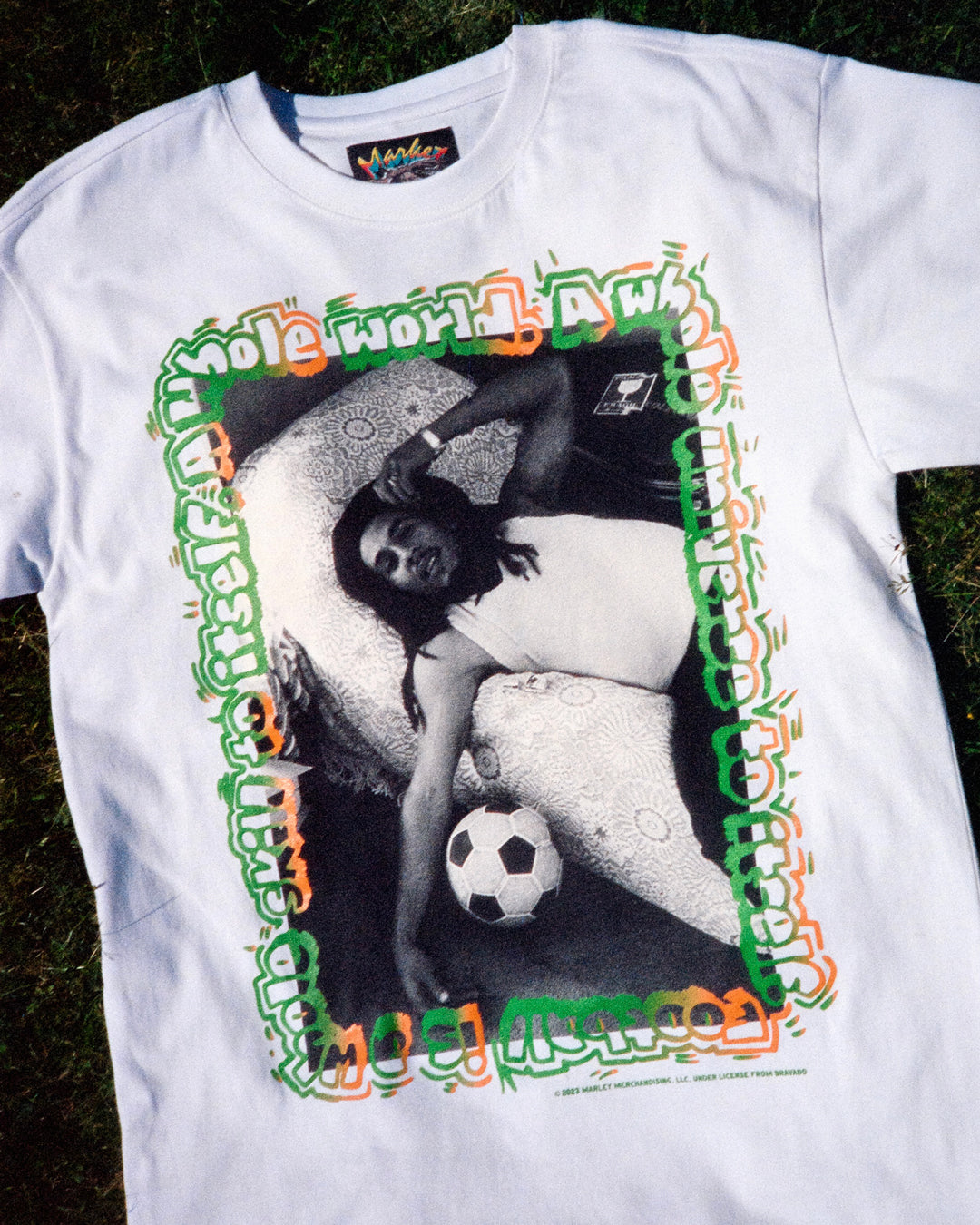 Market X Bob Marley Soccer Jersey in Blue for Men