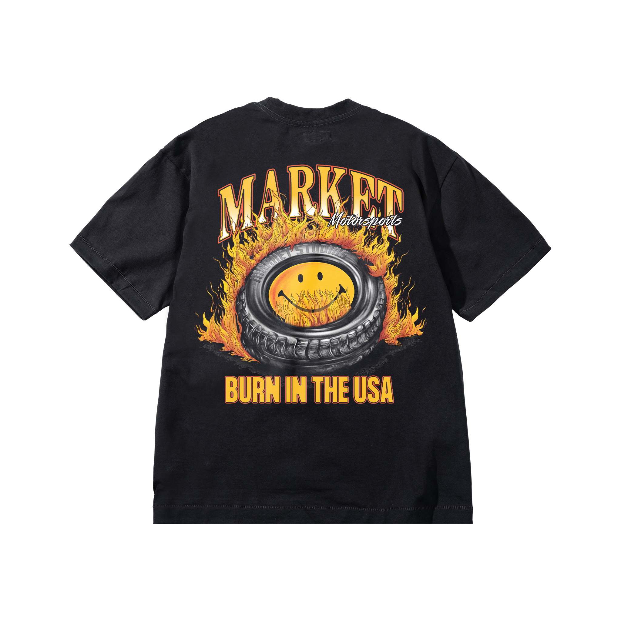 SMILEY BURNT RUBBER T-SHIRT