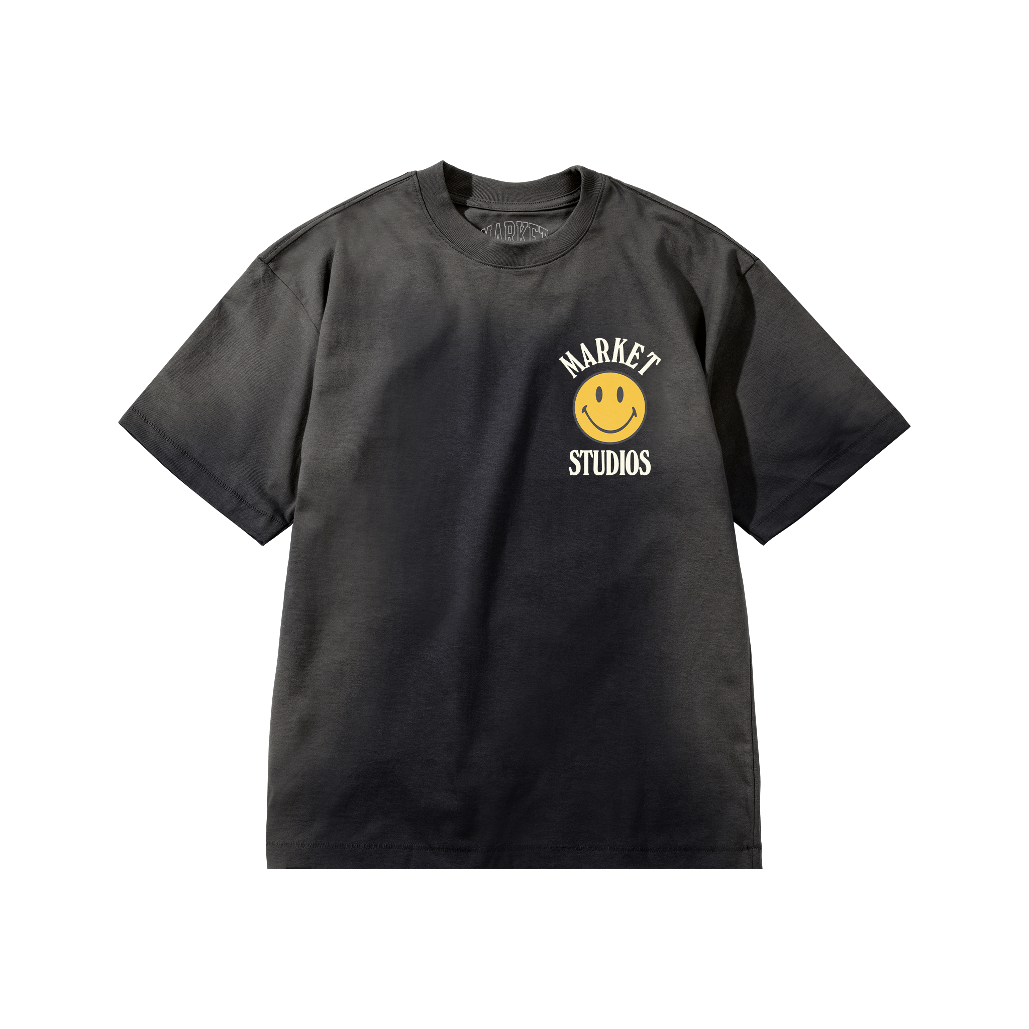 SMILEY UPSIDE DOWN LOCKUP T-SHIRT
