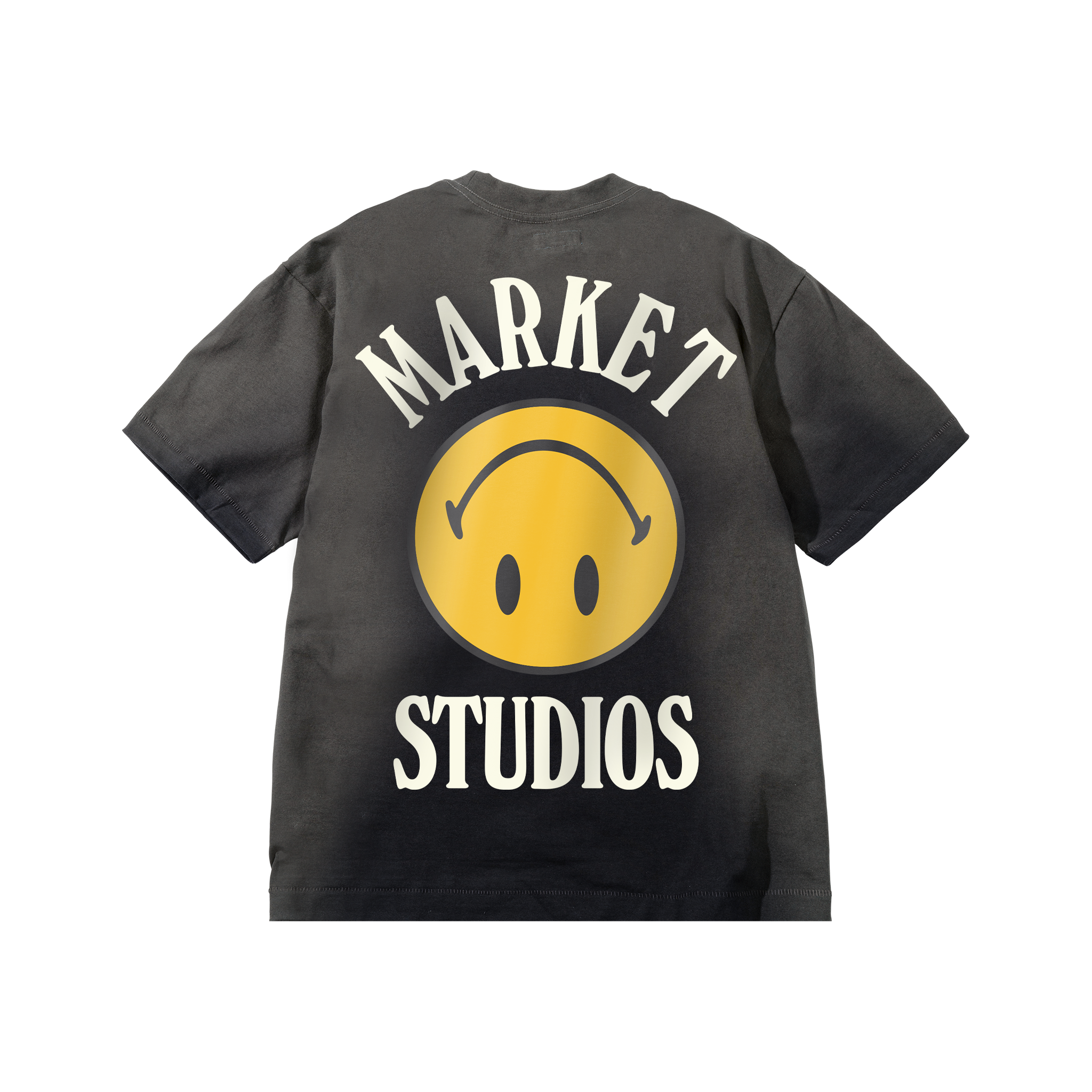 SMILEY UPSIDE DOWN LOCKUP T-SHIRT