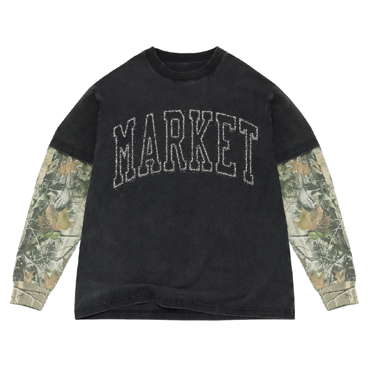 STARRY ARC 2FER LONG SLEEVE T-SHIRT - BLACK