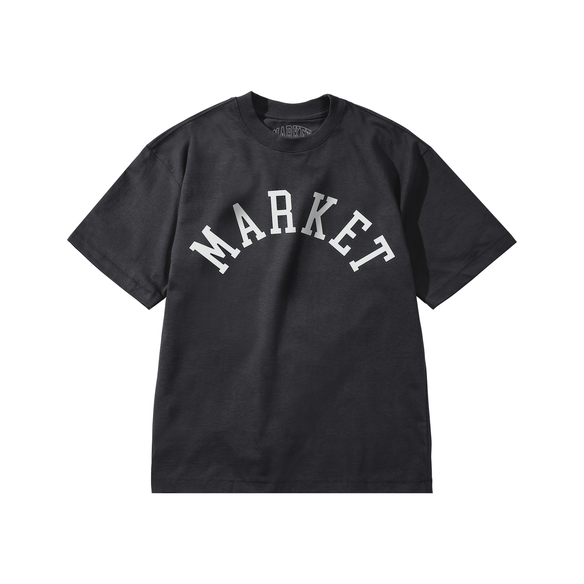 THROWBACK ARC T-SHIRT - BLACK ENZYM WASH