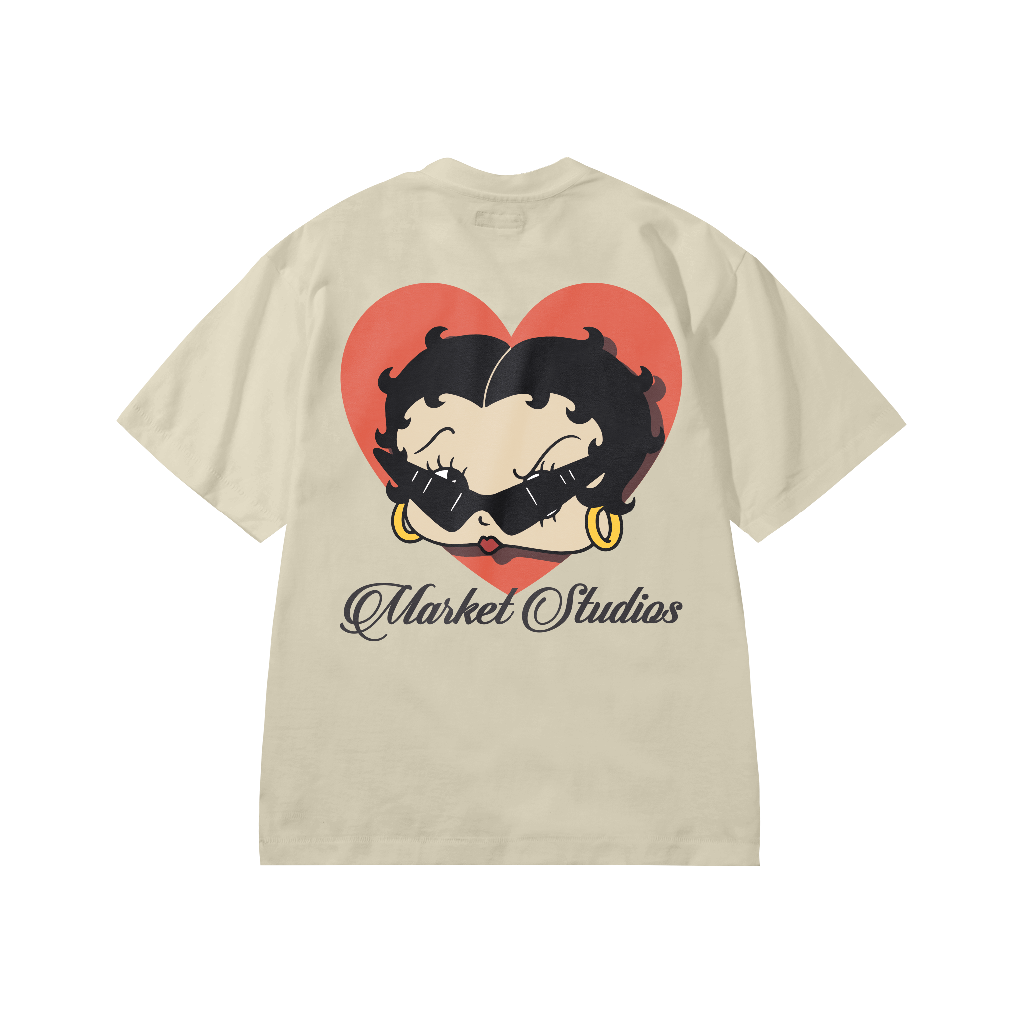 BETTY BOOP SWEETHEART T-SHIRT - SAND
