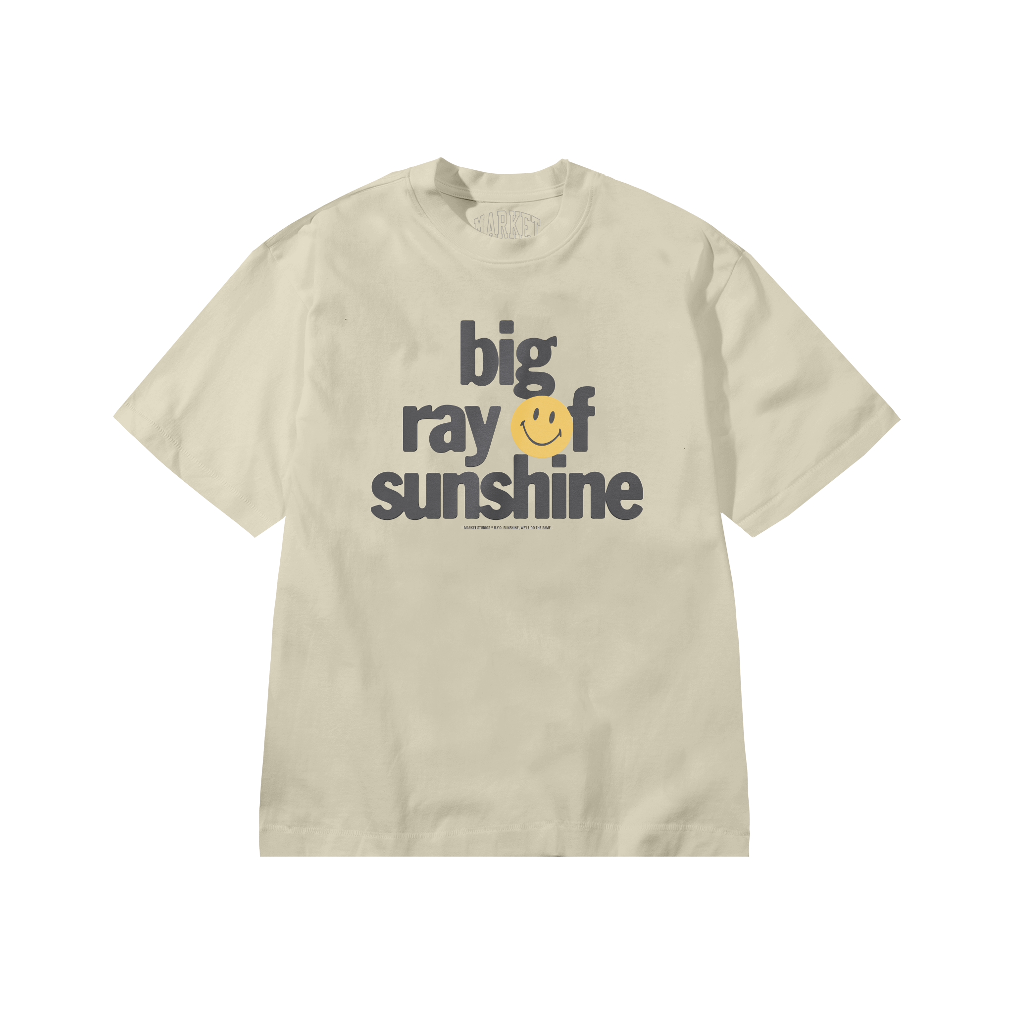 SMILEY SUNSHINE T-SHIRT - SAND