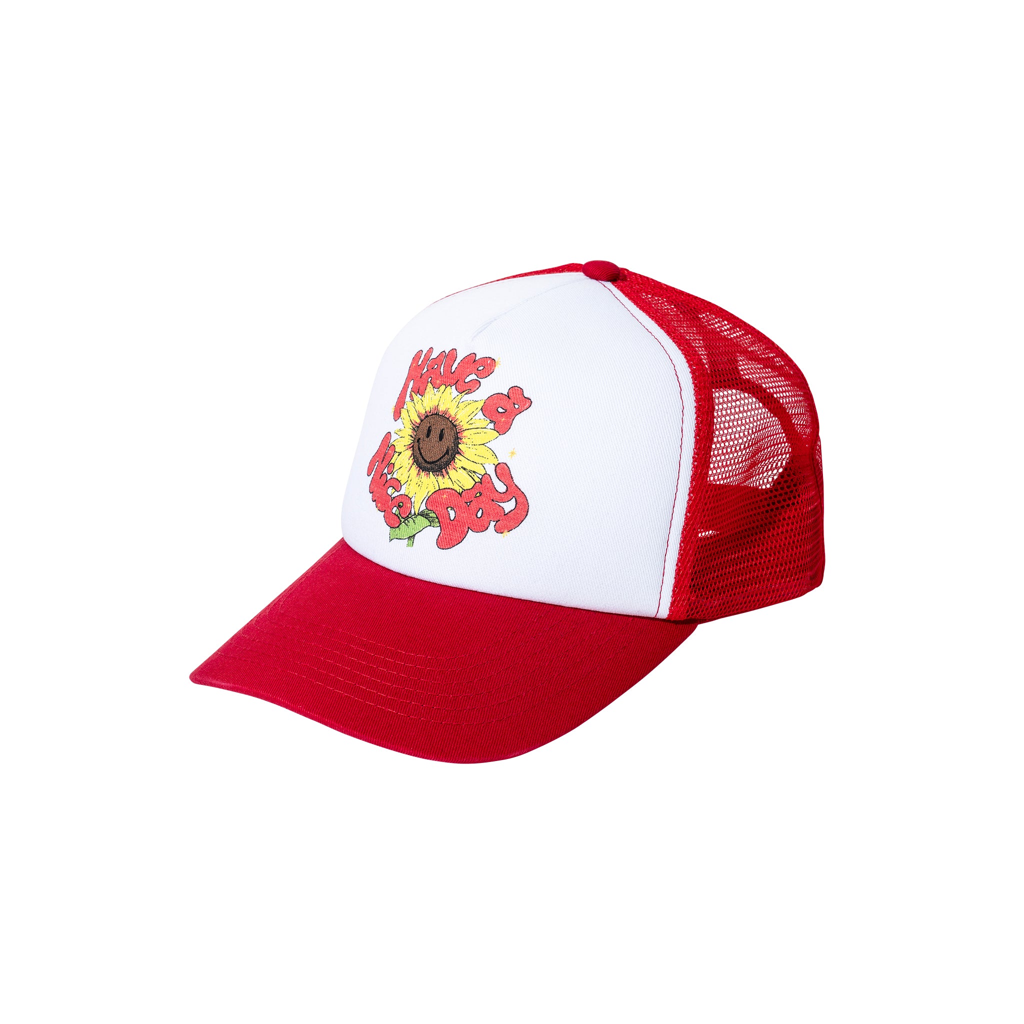 SMILEY SUNFLOWER TRUCKER HAT