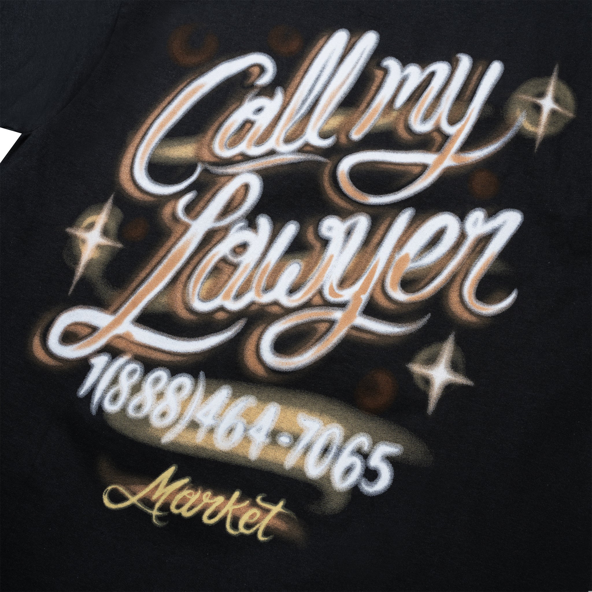AIRBRUSH CALL MY LAWYER T-SHIRT